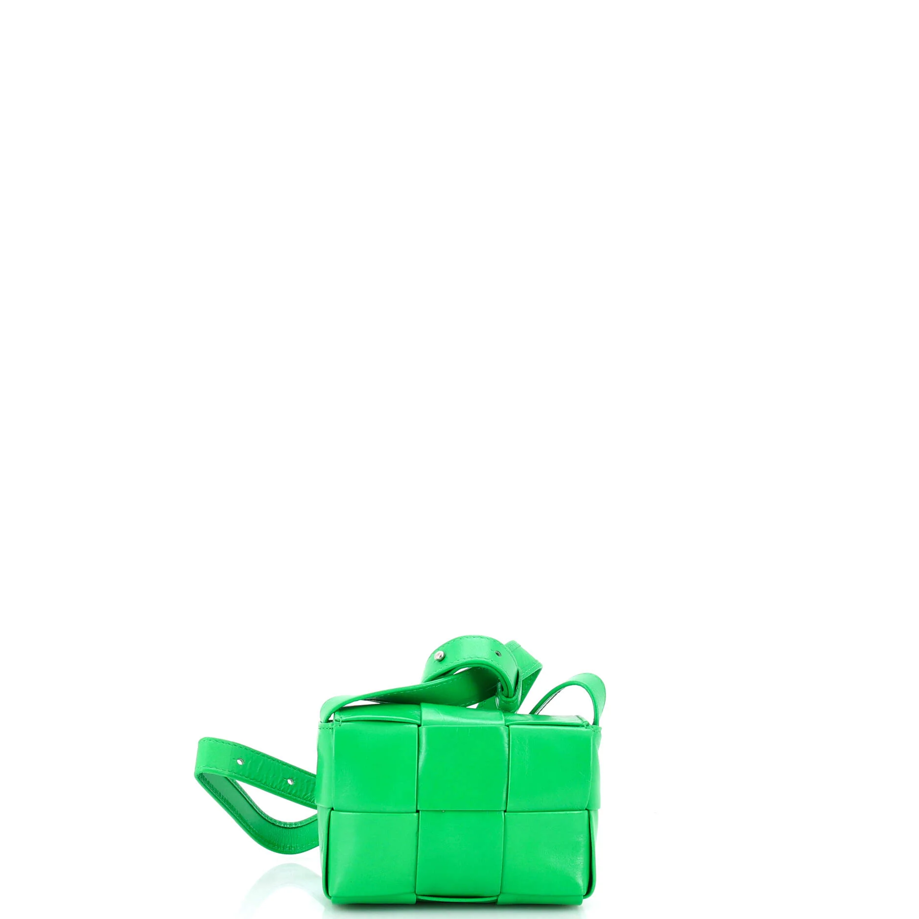 Cassette Crossbody Bag Maxi Intrecciato Leather Candy - Image 3