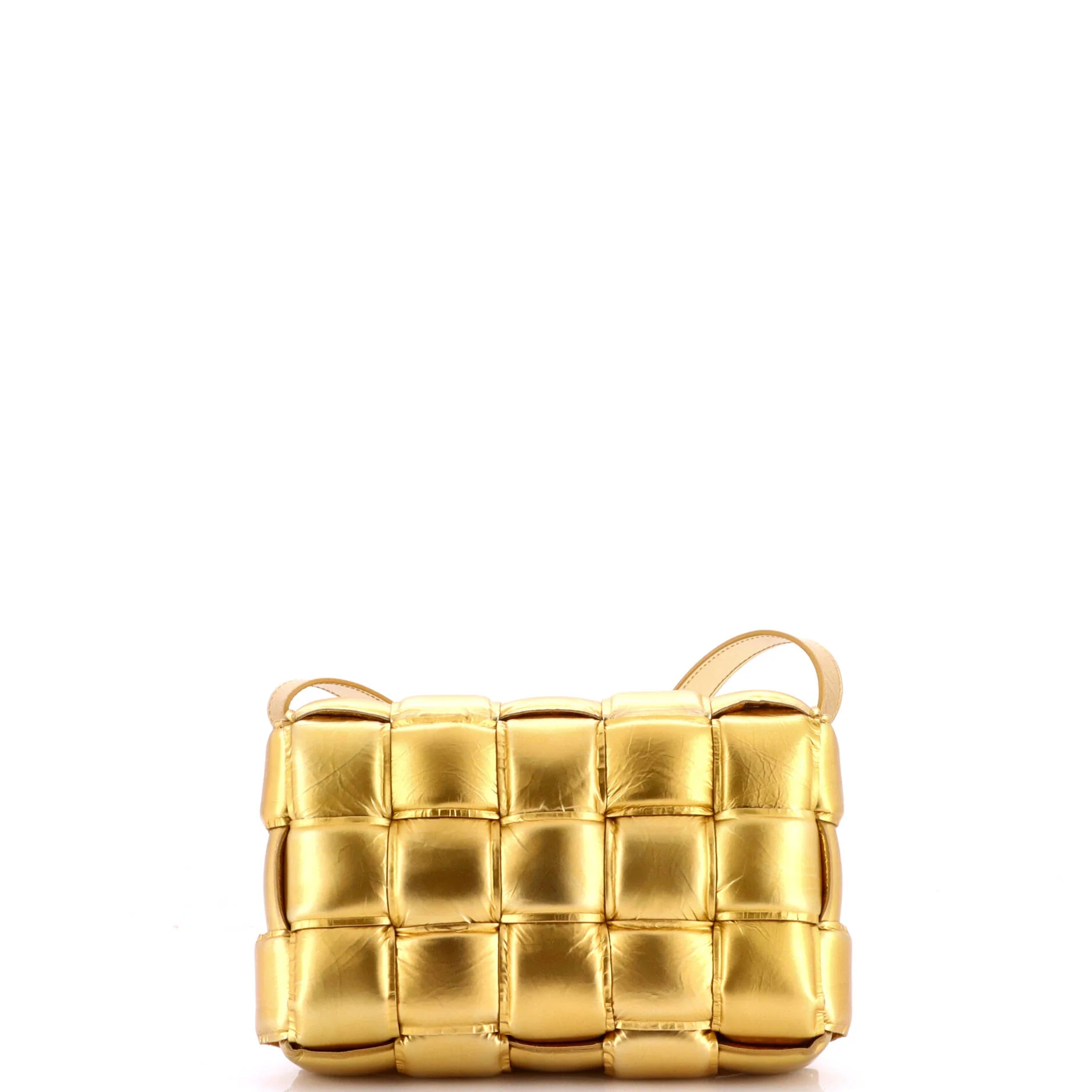 Cassette Crossbody Bag Padded Maxi Intrecciato Leather - Image 3