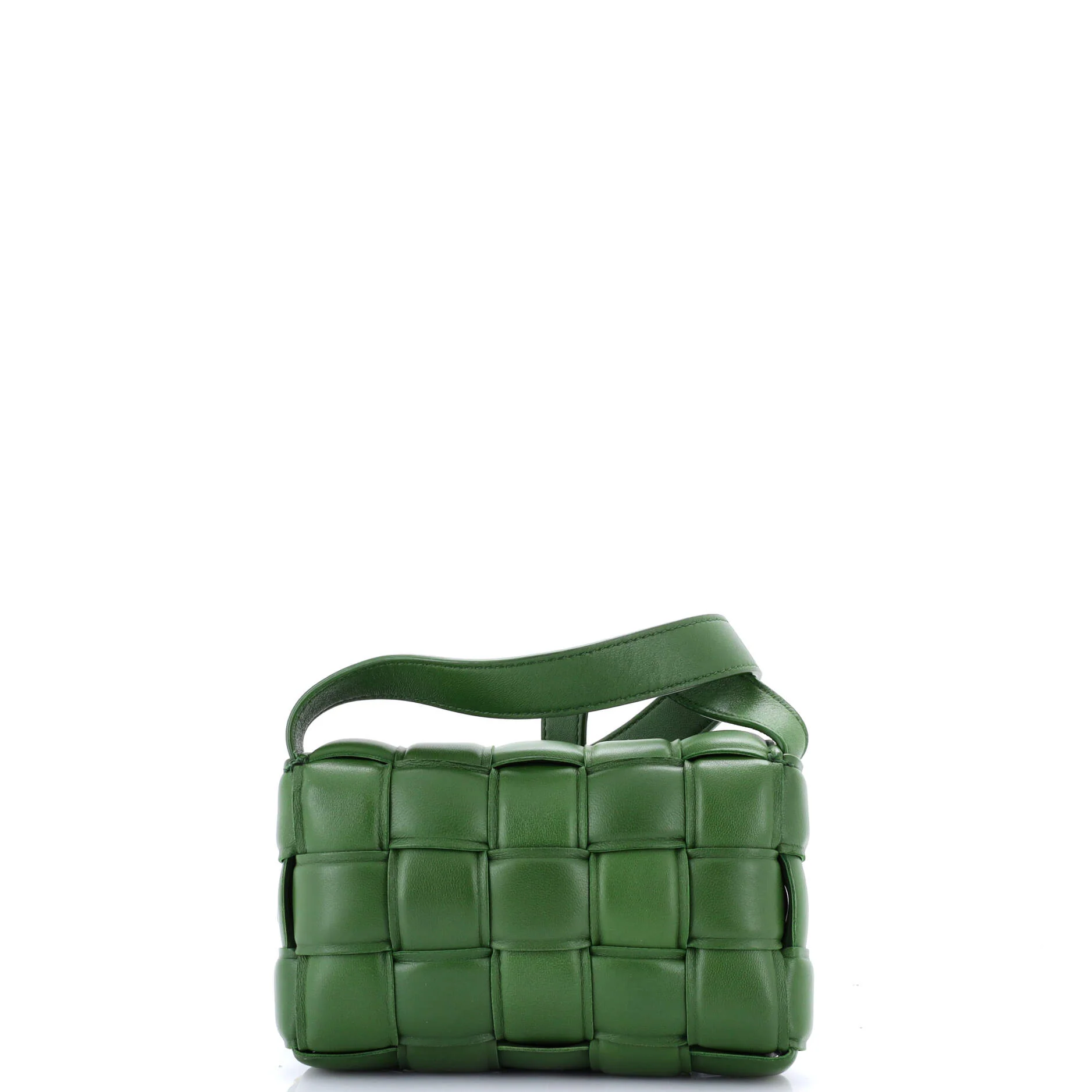 Cassette Crossbody Bag Padded Maxi Intrecciato Leather Small - Image 3