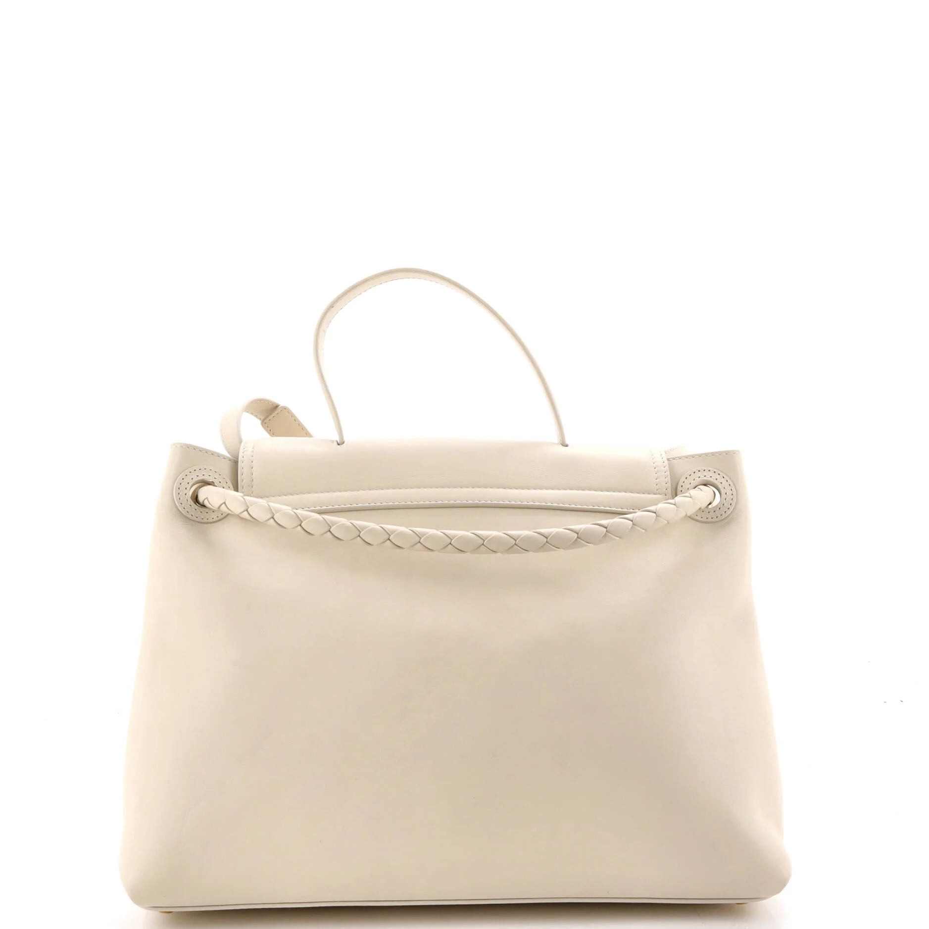 Ciao Ciao Top Handle Bag Leather with Intrecciato Detail Medium - Image 3