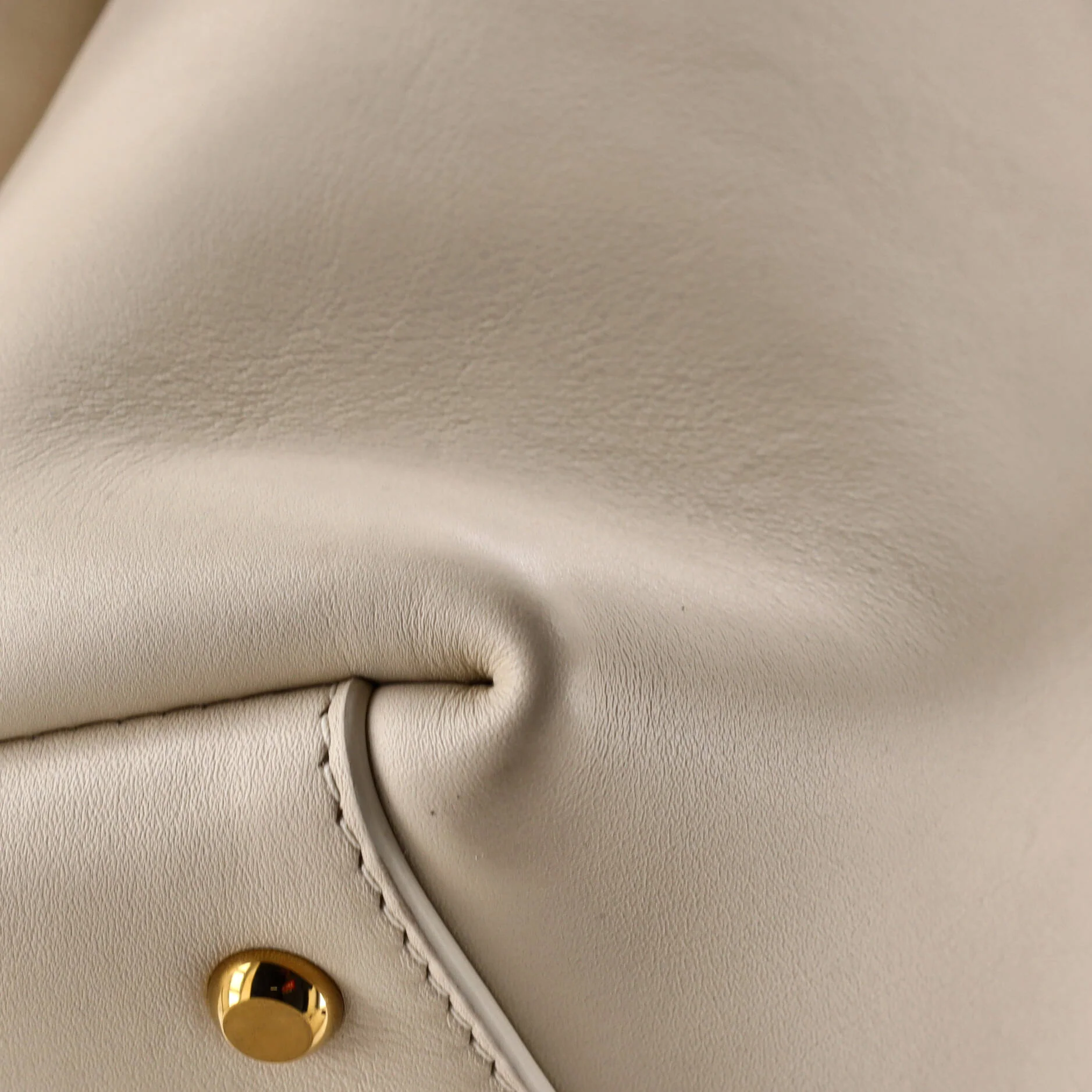 Ciao Ciao Top Handle Bag Leather with Intrecciato Detail Medium - Image 6