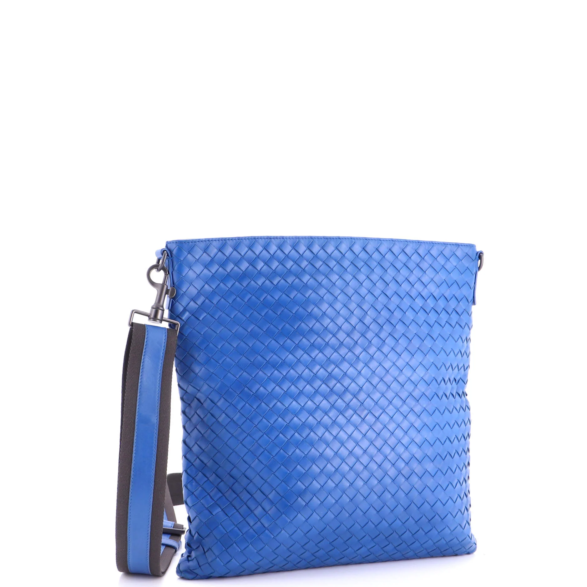 Flat Messenger Bag Intrecciato Nappa Medium - Image 2