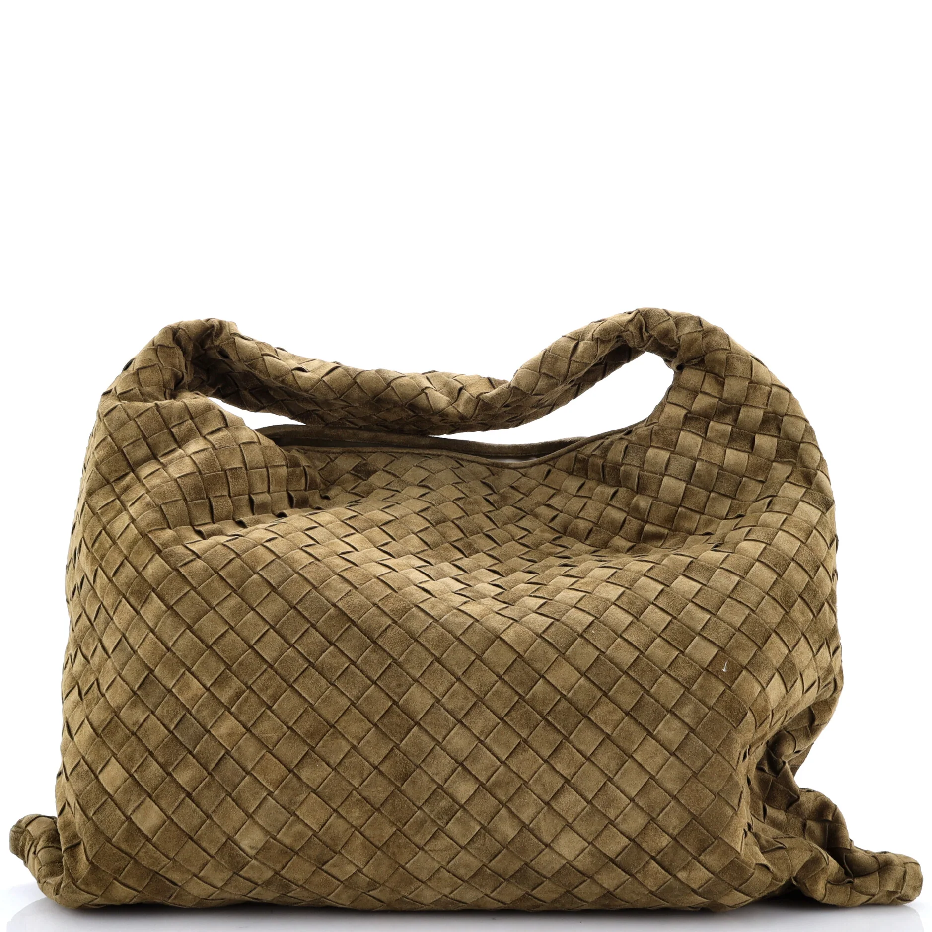 Hop Hobo Intrecciato Suede Large