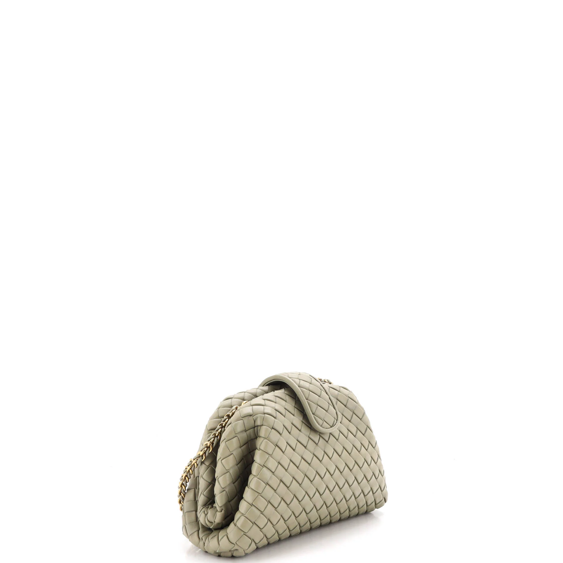Lauren 1980 Clutch with Chain Intrecciato Nappa Teen - Image 2