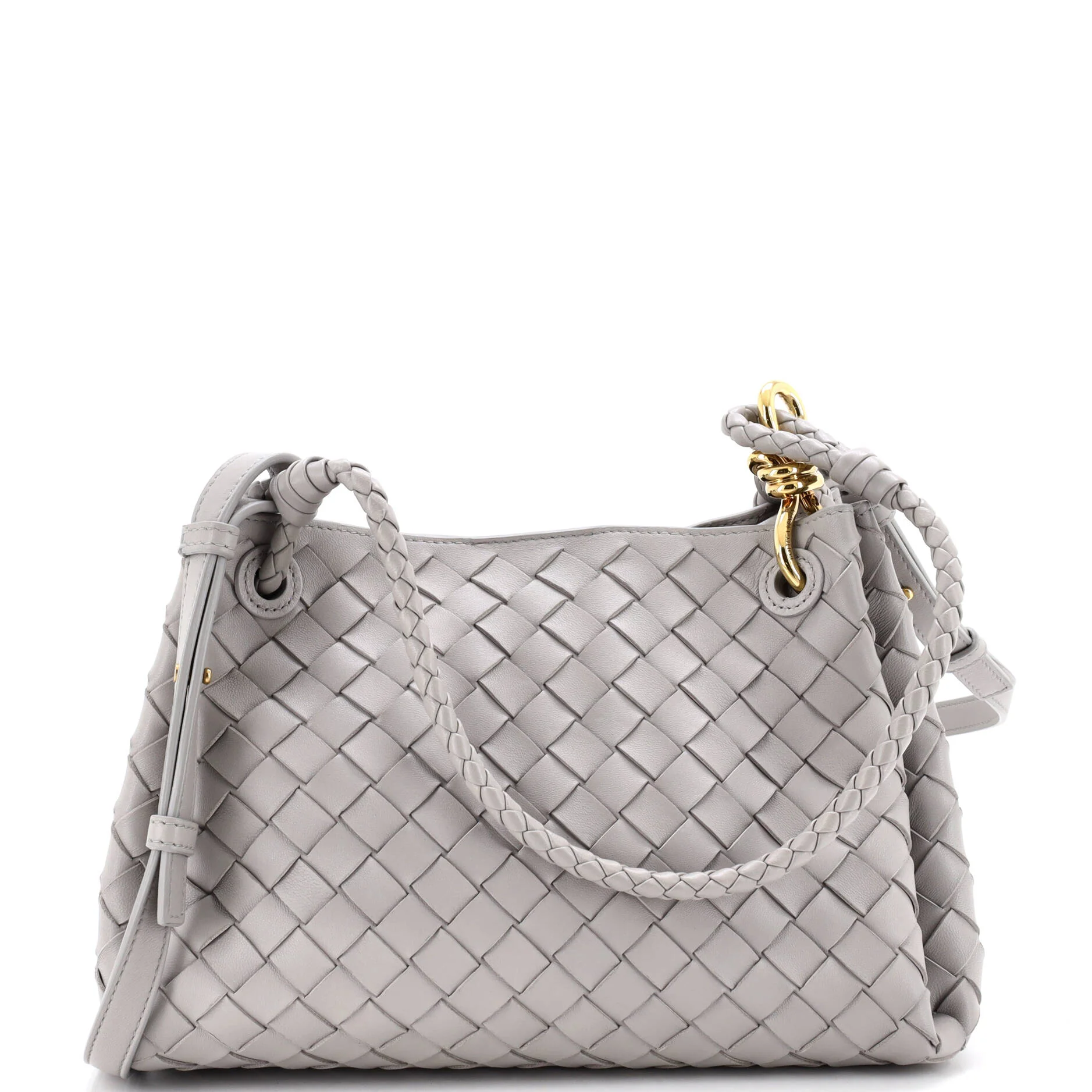 Parachute Handle Bag Intrecciato Leather Small
