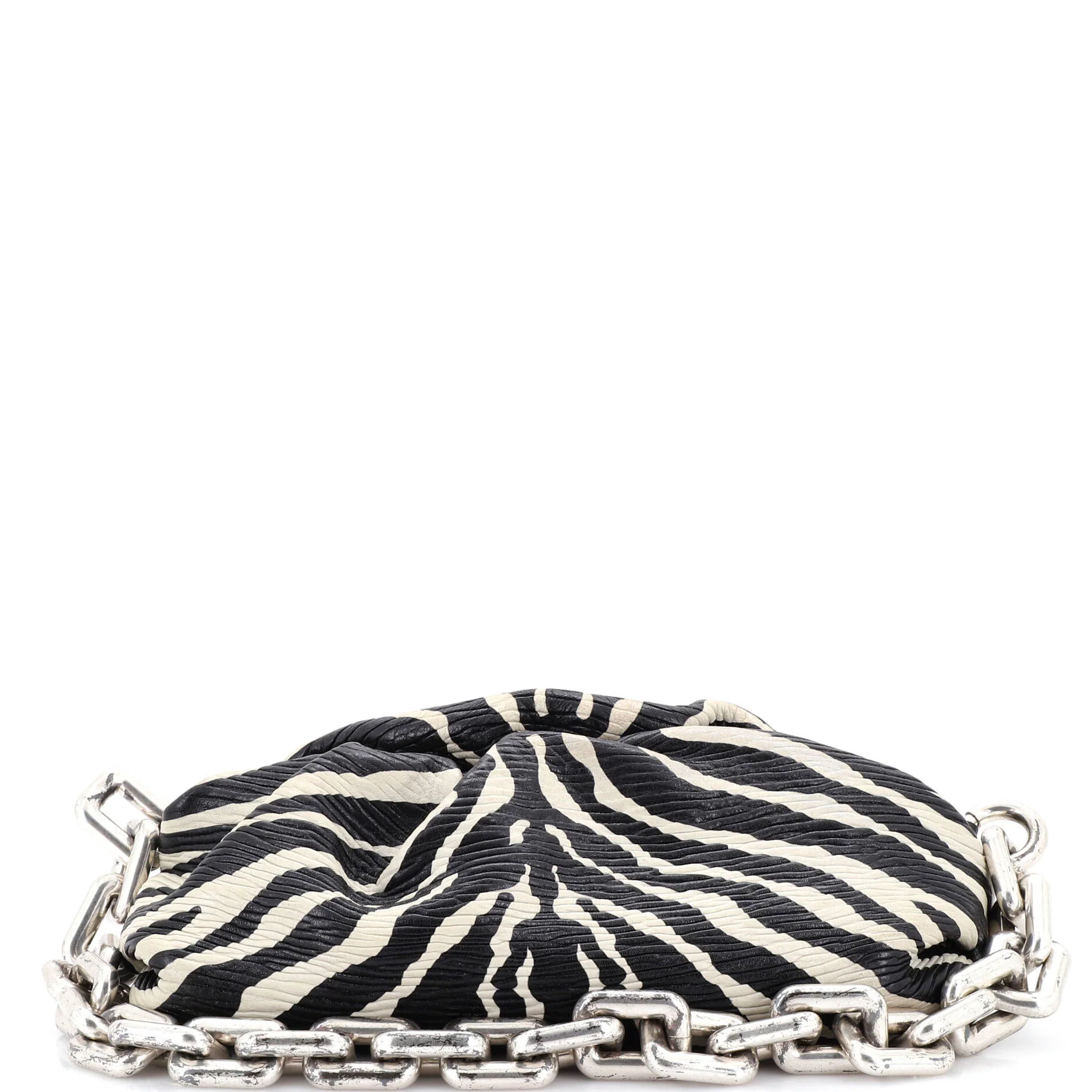 The Chain Pouch Printed Textured Leather