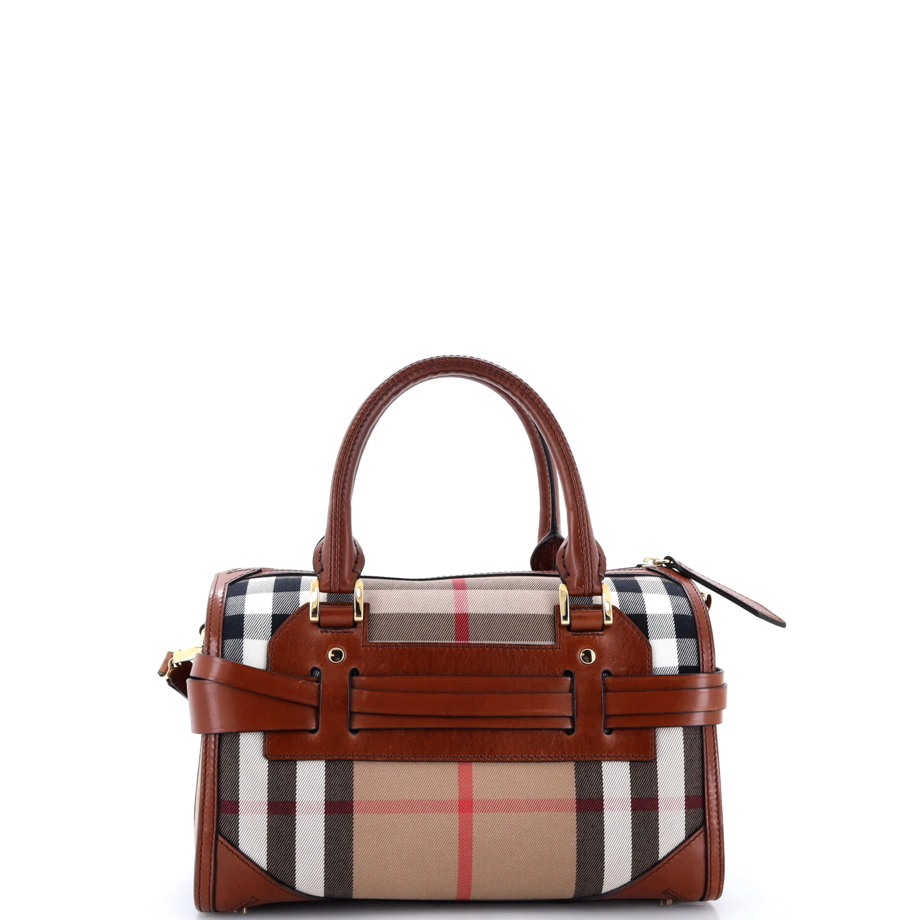 Alchester Bridle Bowling Bag House Check Canvas Medium - Image 3