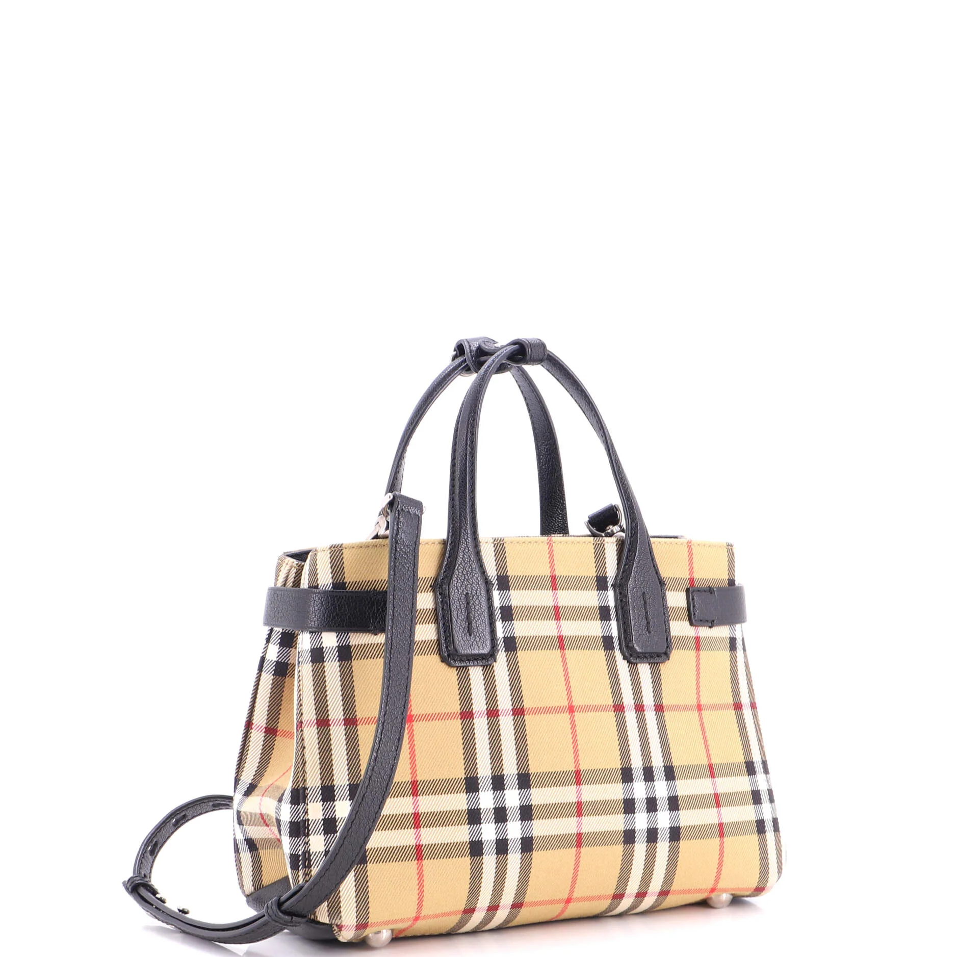 Banner Tote Vintage Check Canvas Small - Image 2