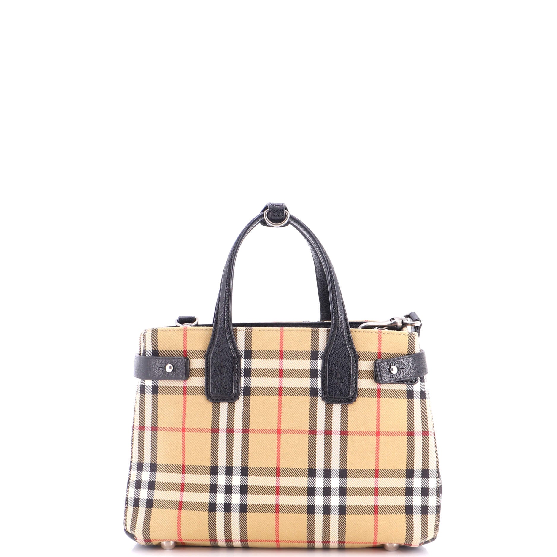 Banner Tote Vintage Check Canvas Small - Image 3