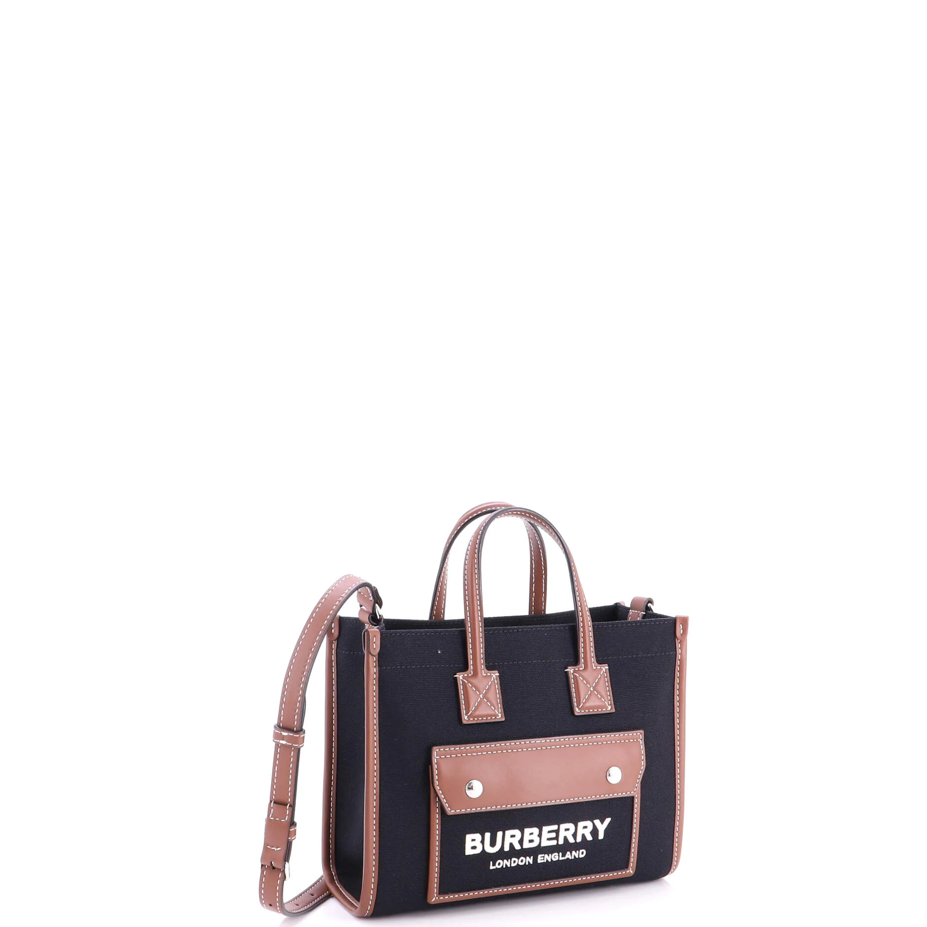 Freya Shopping Tote Canvas with Leather Mini - Image 2