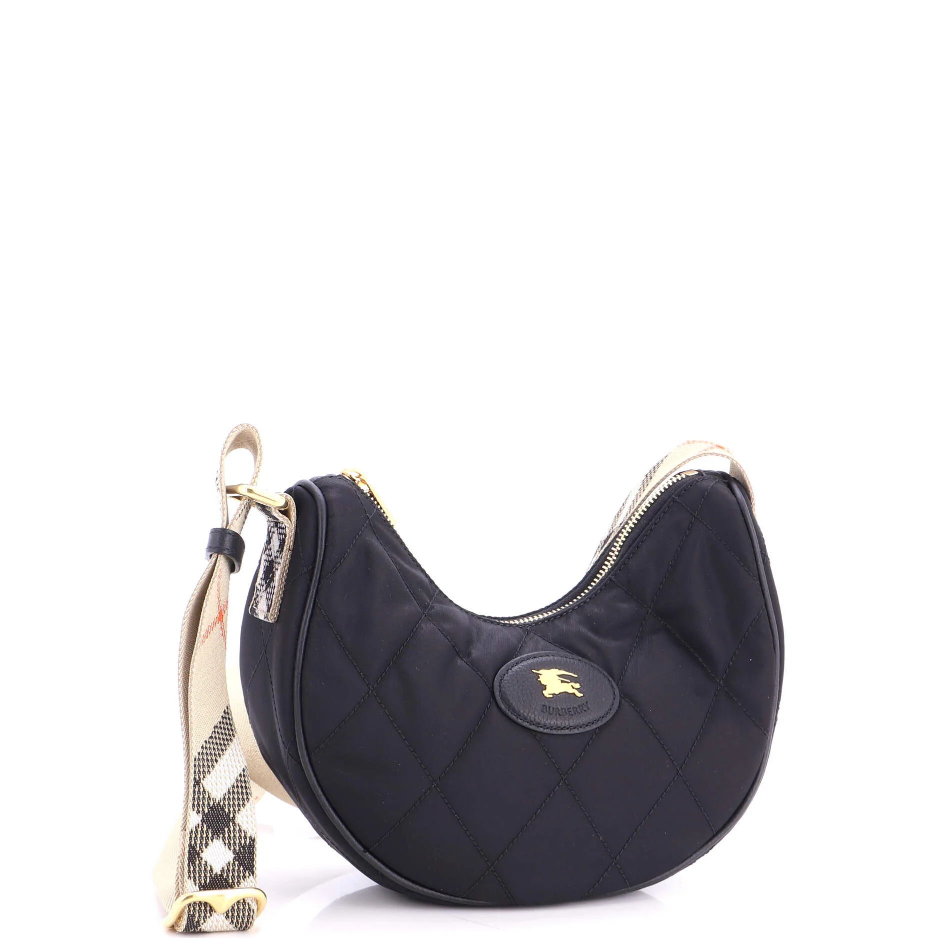 Horseshoe Crossbody Bag Quilted Nylon - Image 2