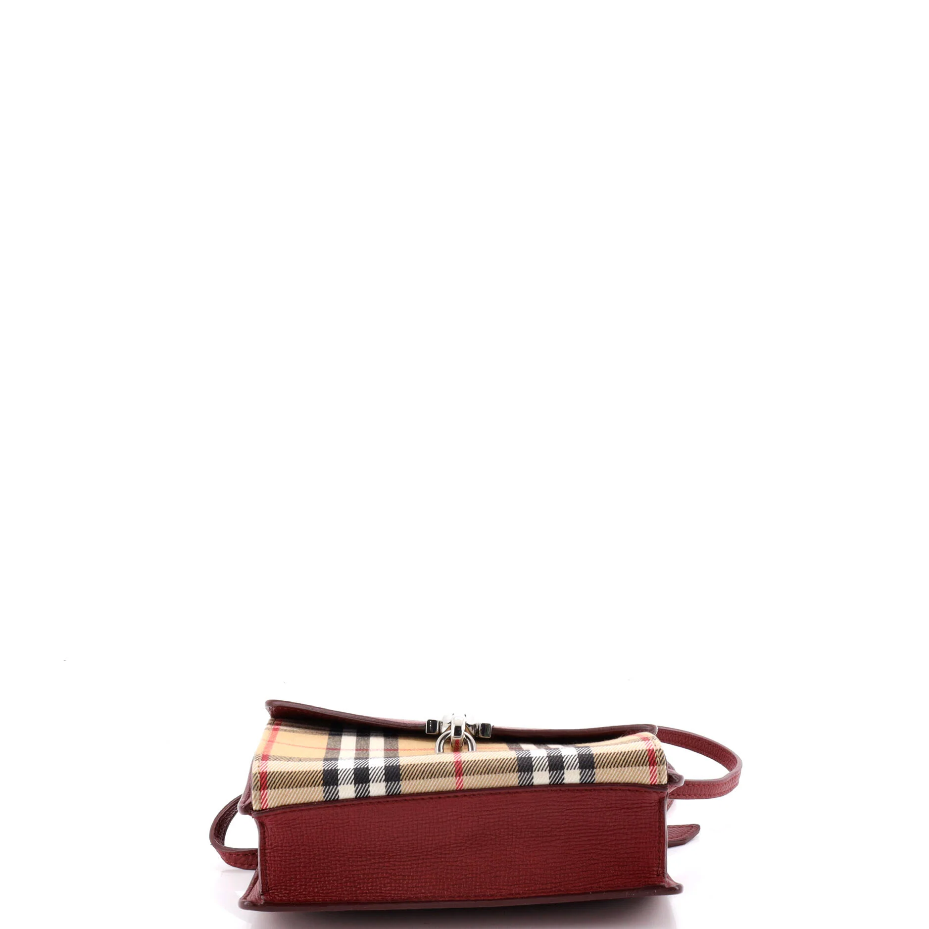 Macken Crossbody Bag Leather and Vintage Check Canvas Baby - Image 4