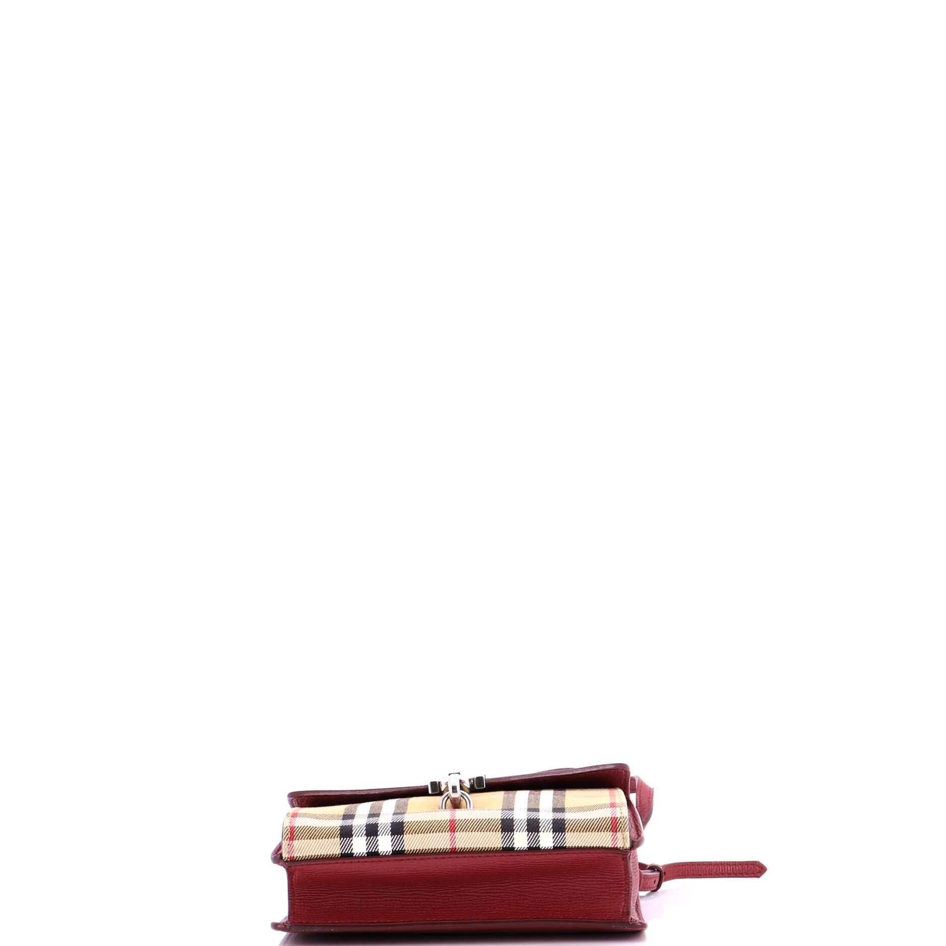 Macken Crossbody Bag Leather and Vintage Check Canvas Baby - Image 7