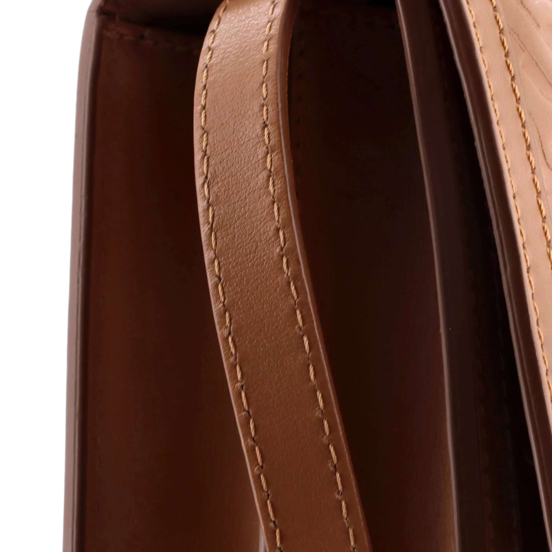 TB Flap Bag Monogram Embossed Leather Small - Image 7