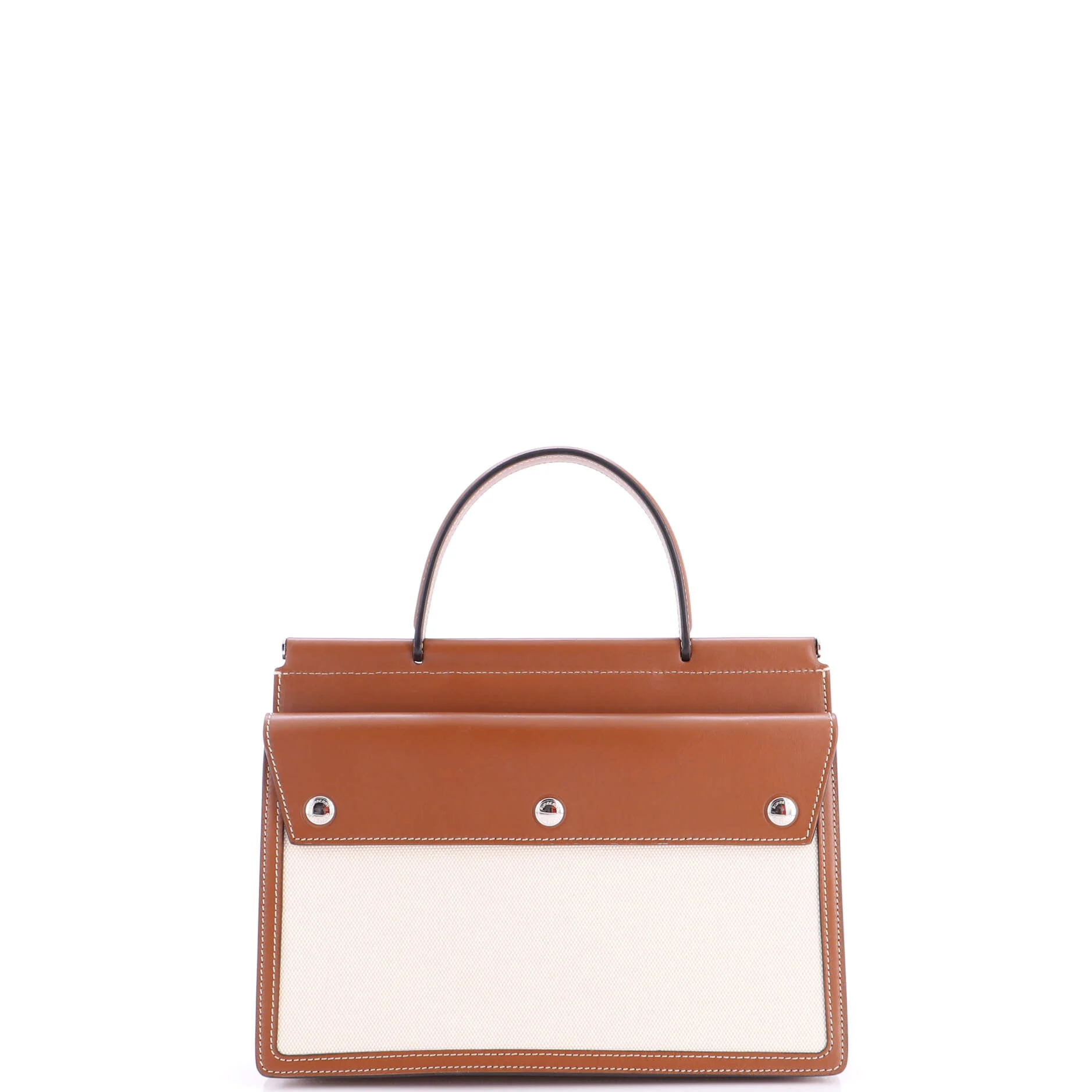 Title Pocket Bag Horseferry Print Canvas with Leather Small - Image 3