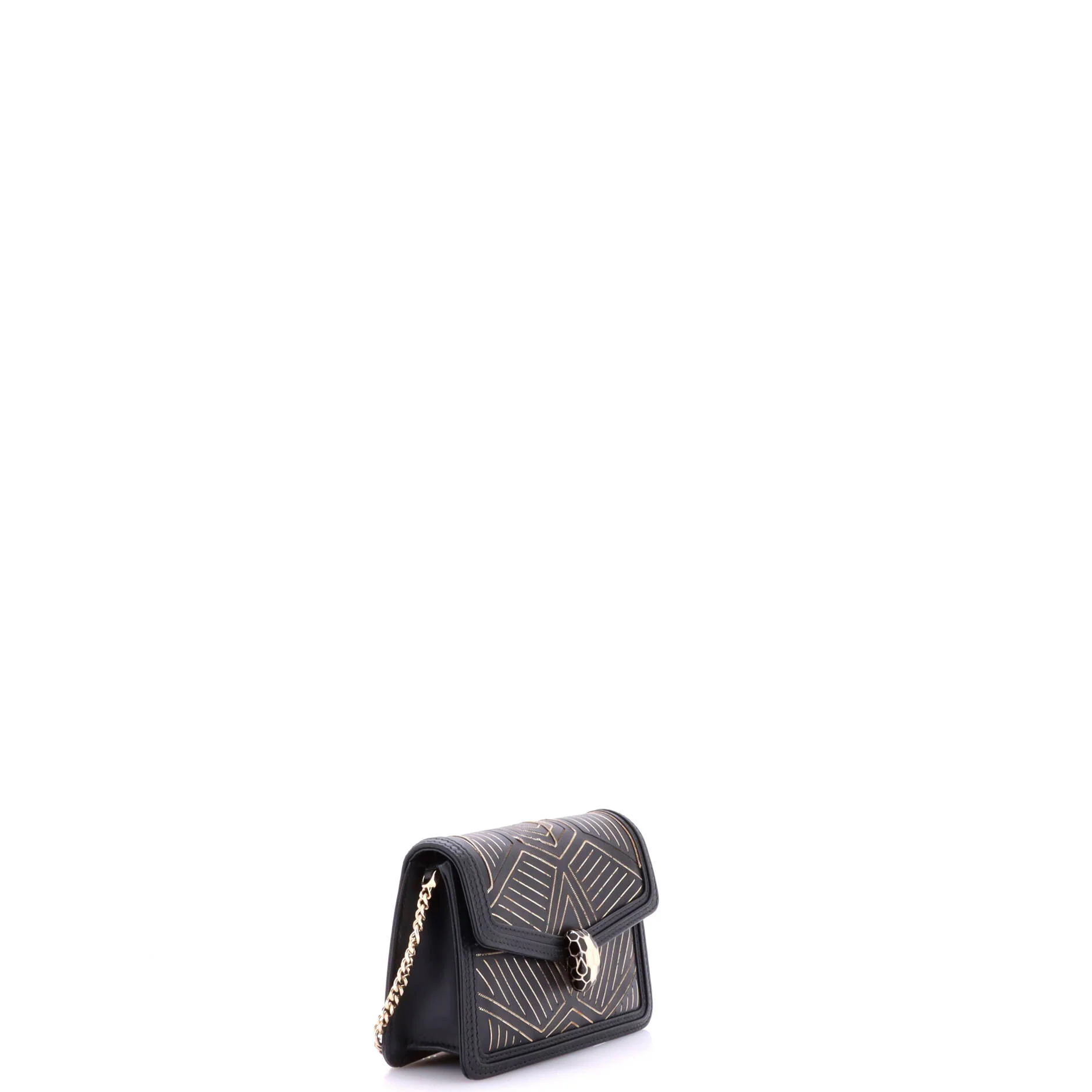 Serpenti Diamond Blast Shoulder Bag Embellished Leather Mini - Image 3