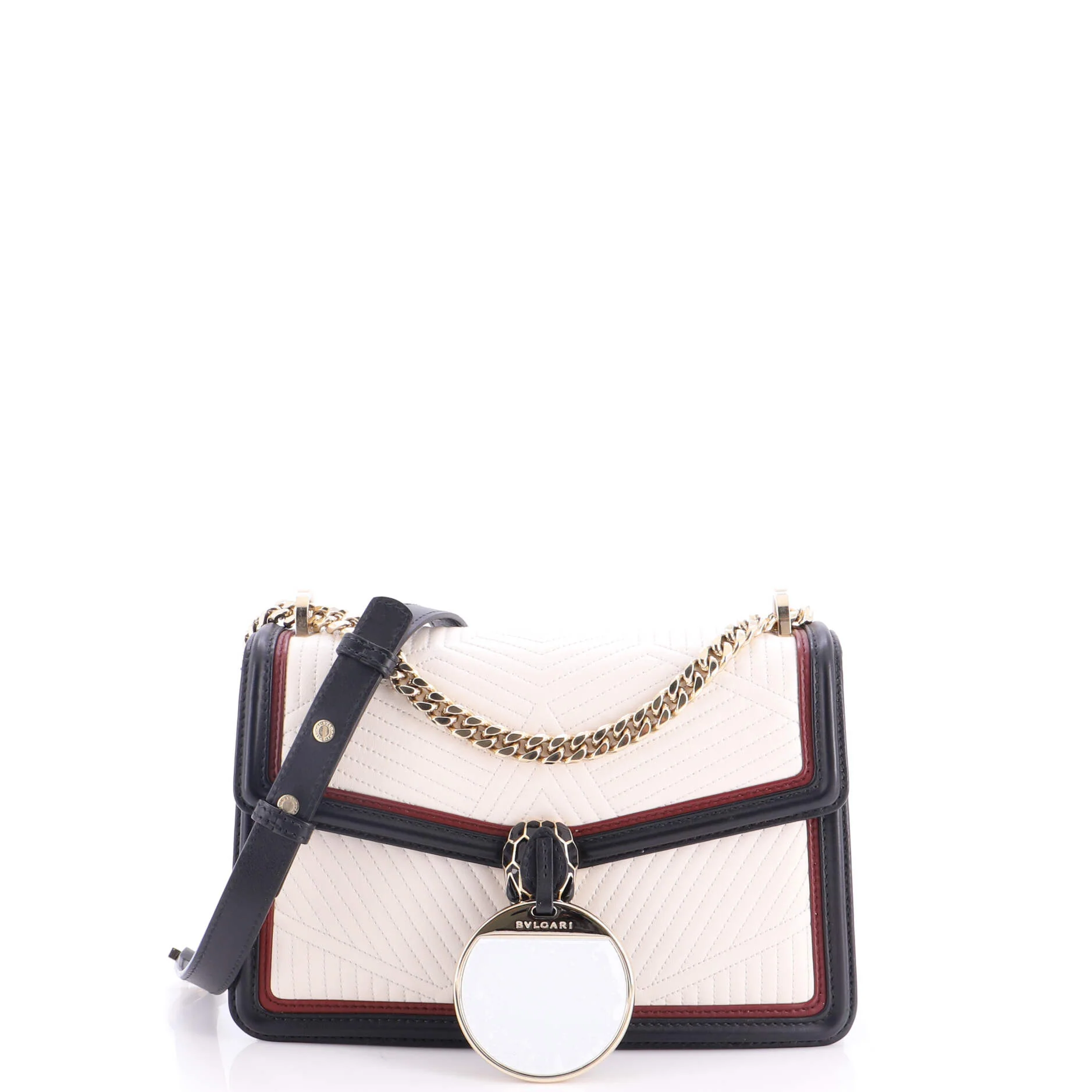 Serpenti Forever Shoulder Bag Quilted Leather Small - Image 2