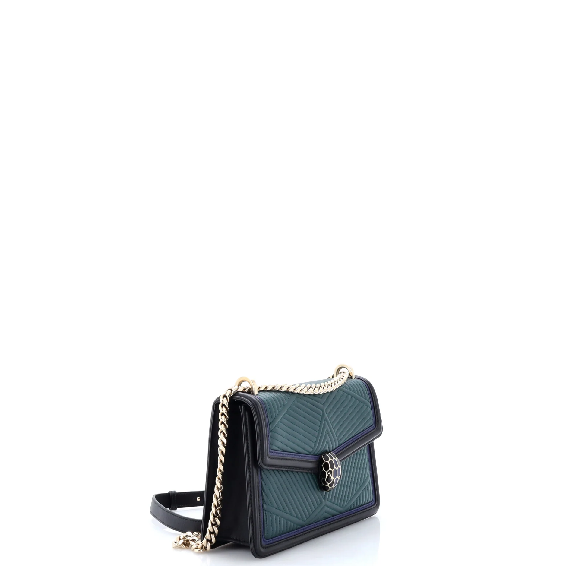 Serpenti Forever Shoulder Bag Quilted Leather Small - Image 2