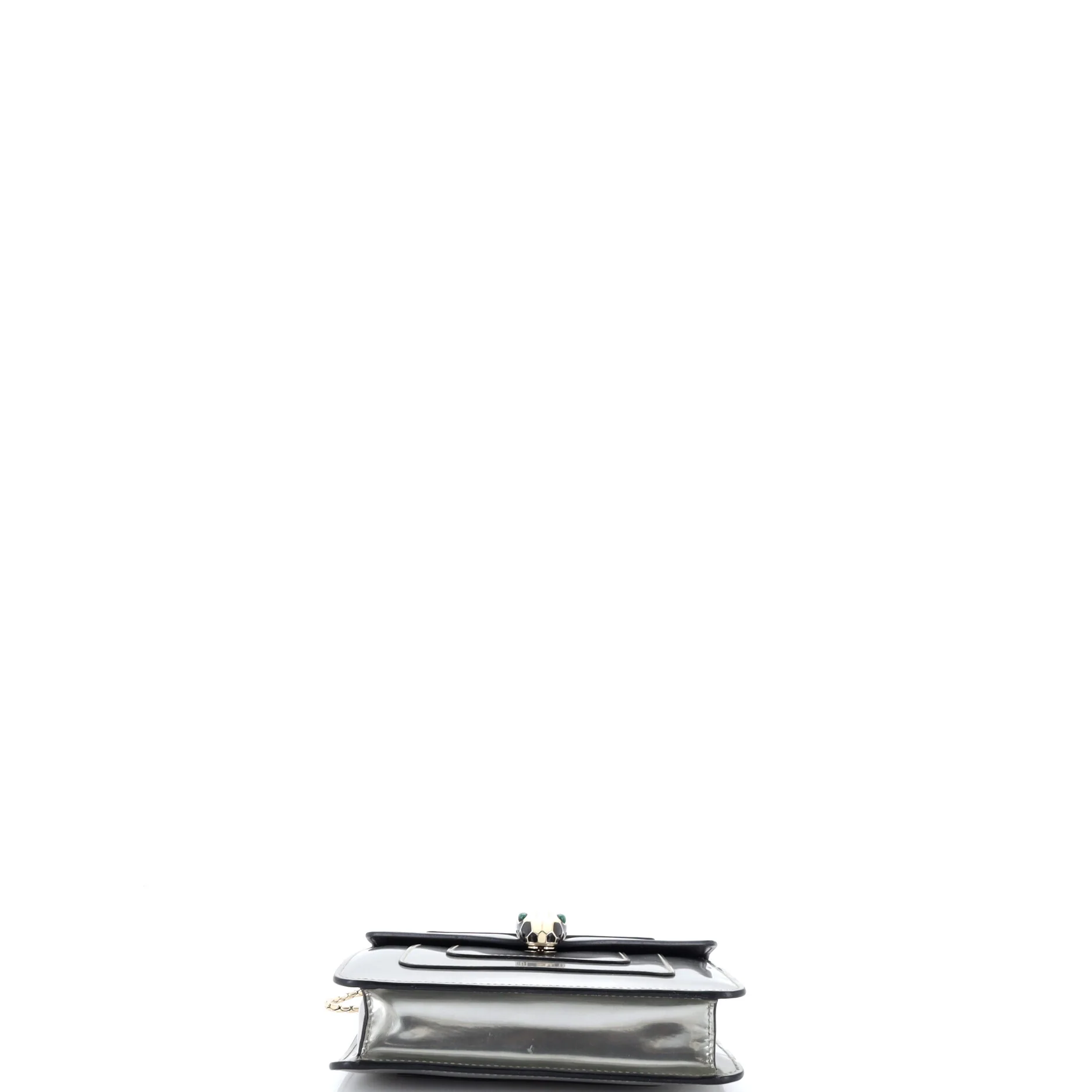 Serpenti Forever Square Shoulder Bag Metallic Leather Small - Image 4