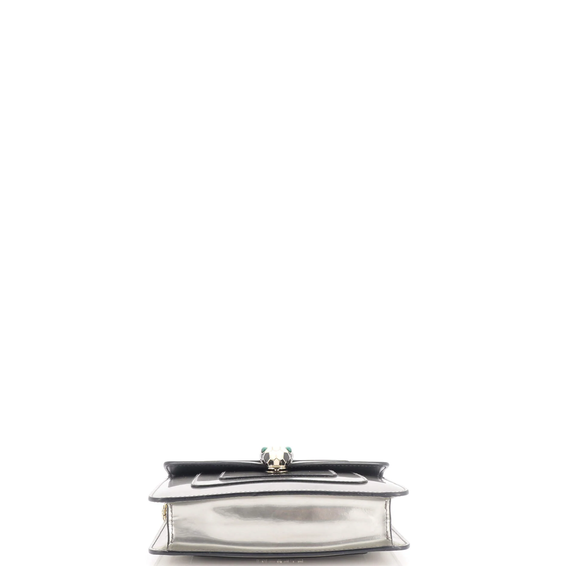 Serpenti Forever Square Shoulder Bag Metallic Leather Small - Image 4