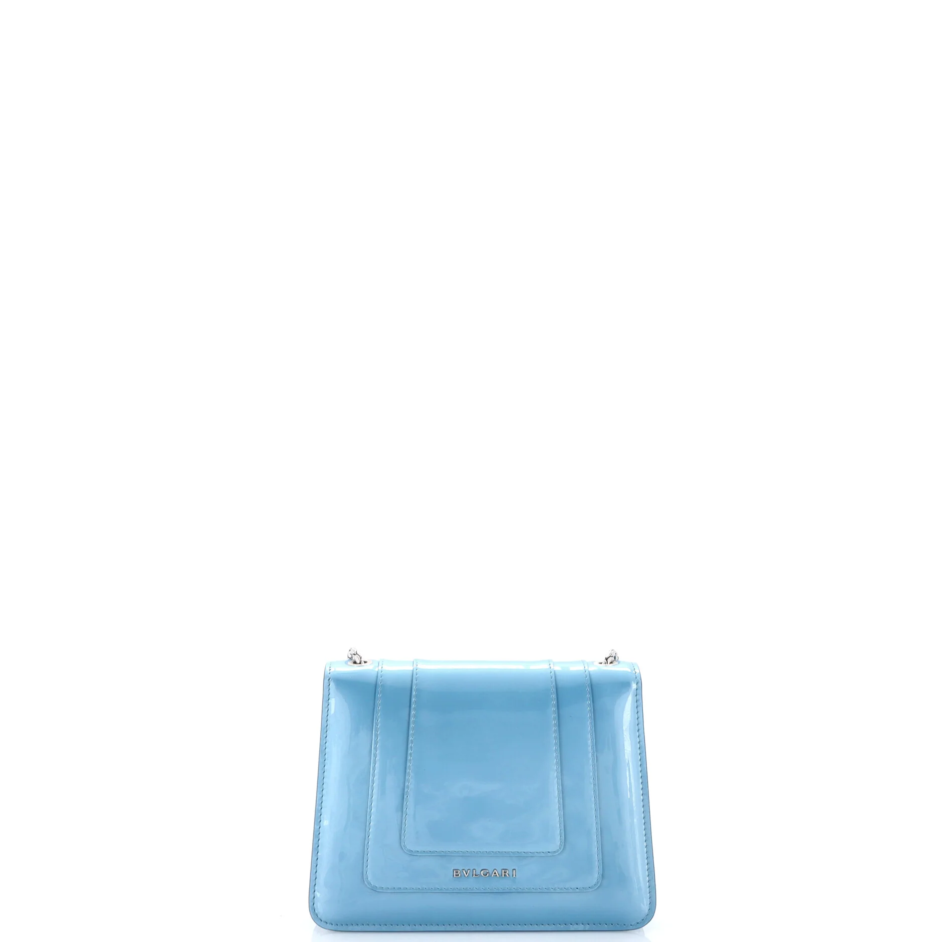 Serpenti Forever Square Shoulder Bag Patent Small - Image 4