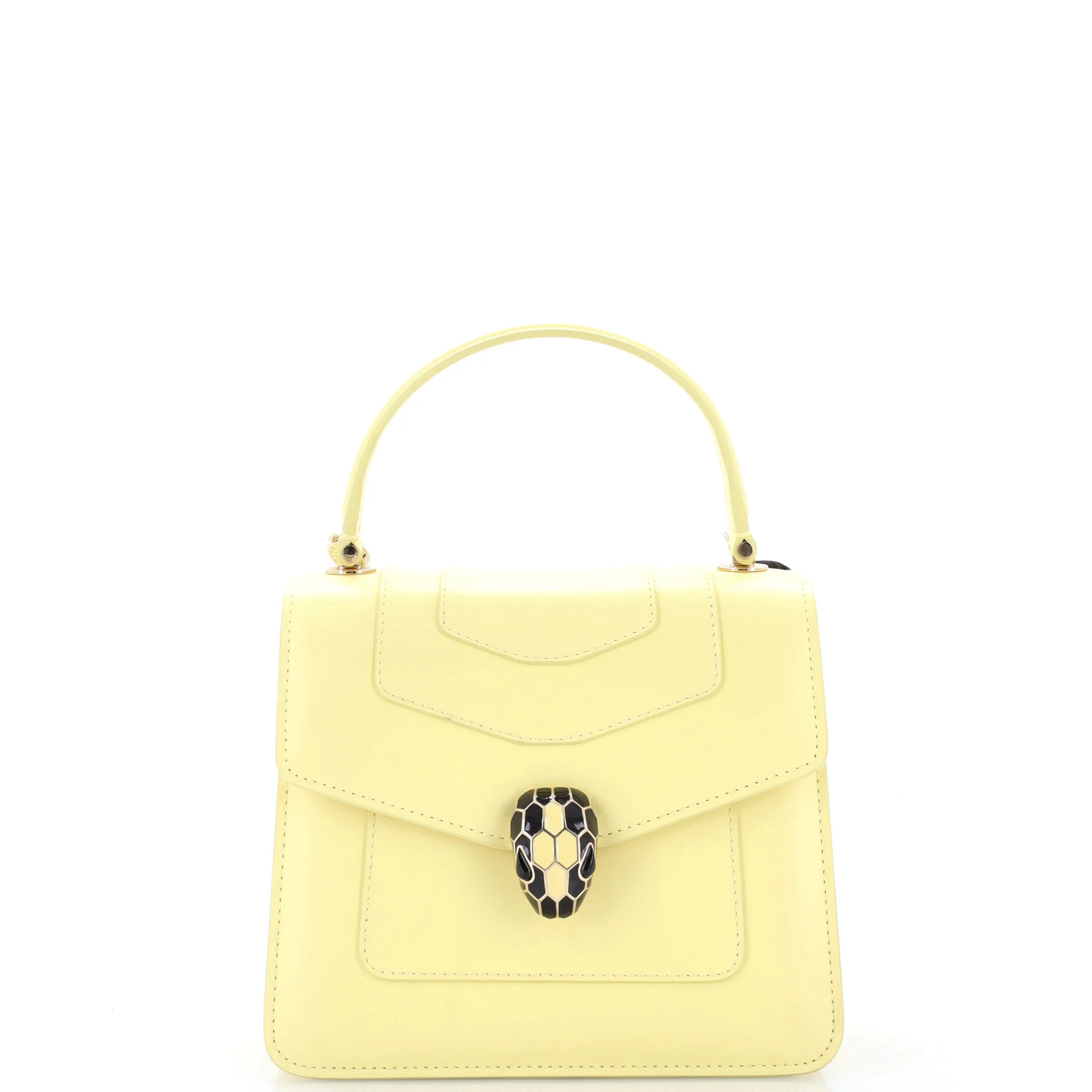 Serpenti Forever Top Handle Bag Leather Small