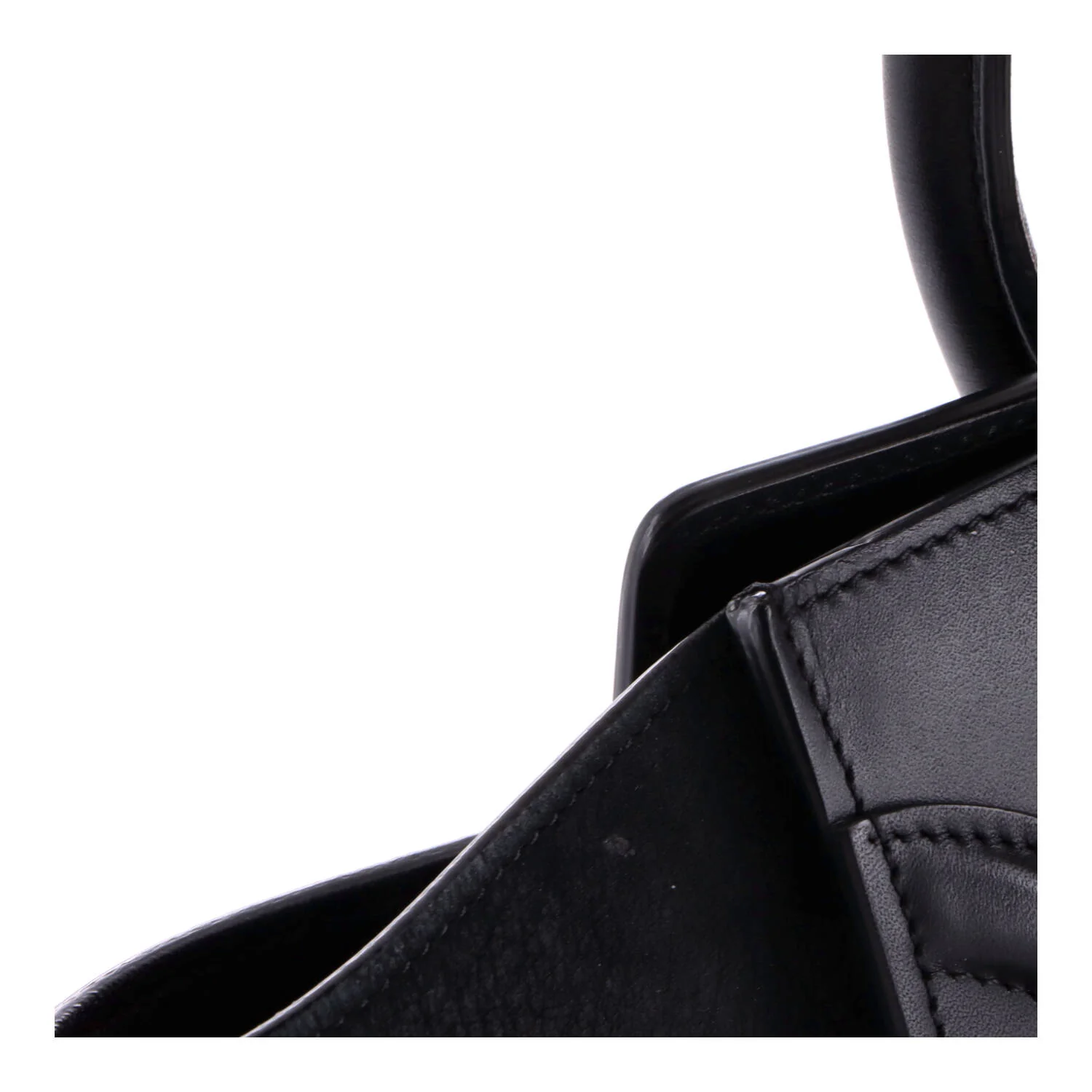 Bicolor Luggage Bag Leather Micro - Image 7