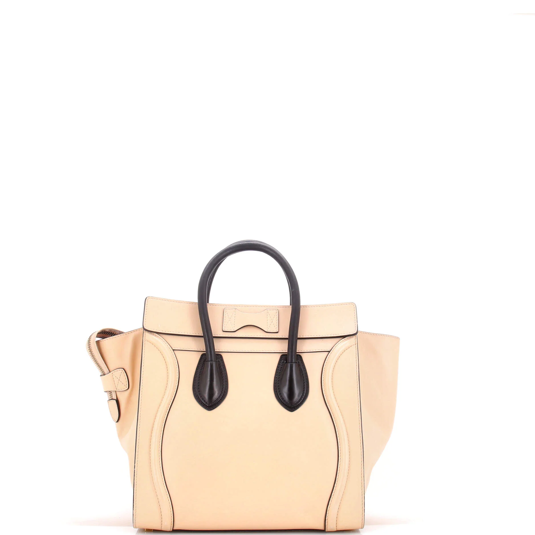 Bicolor Luggage Bag Leather Mini - Image 3