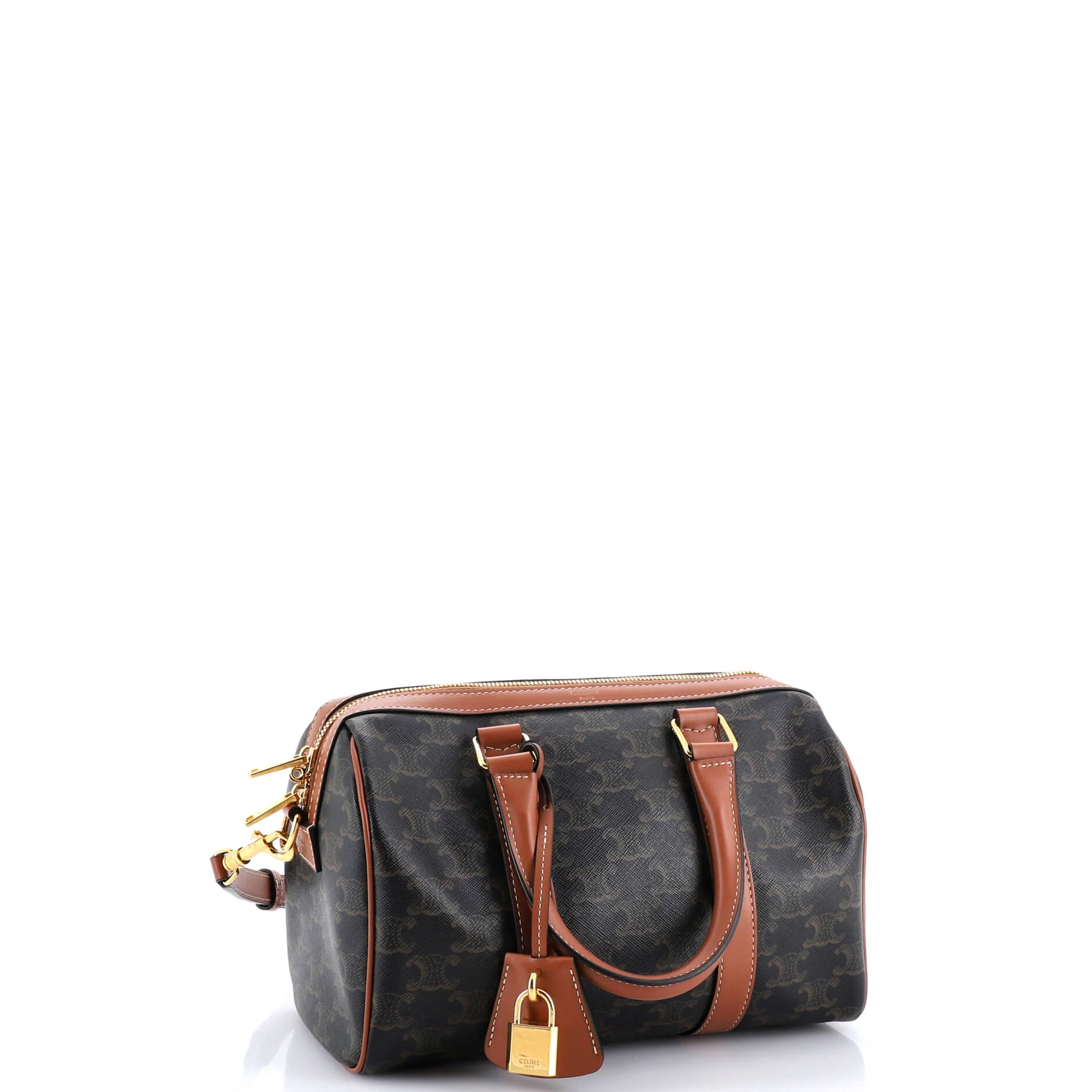 Boston Bag Triomphe Coated Canvas Medium - Image 2