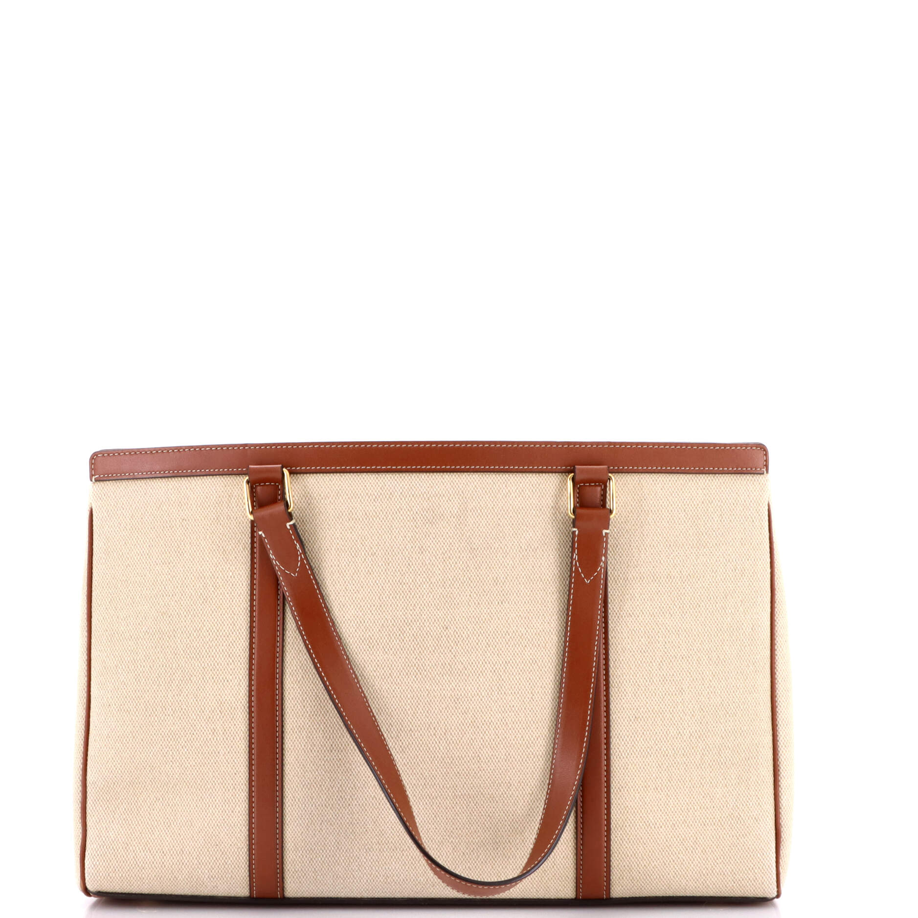 Cabas 16 Bag Canvas with Leather Medium - Image 3