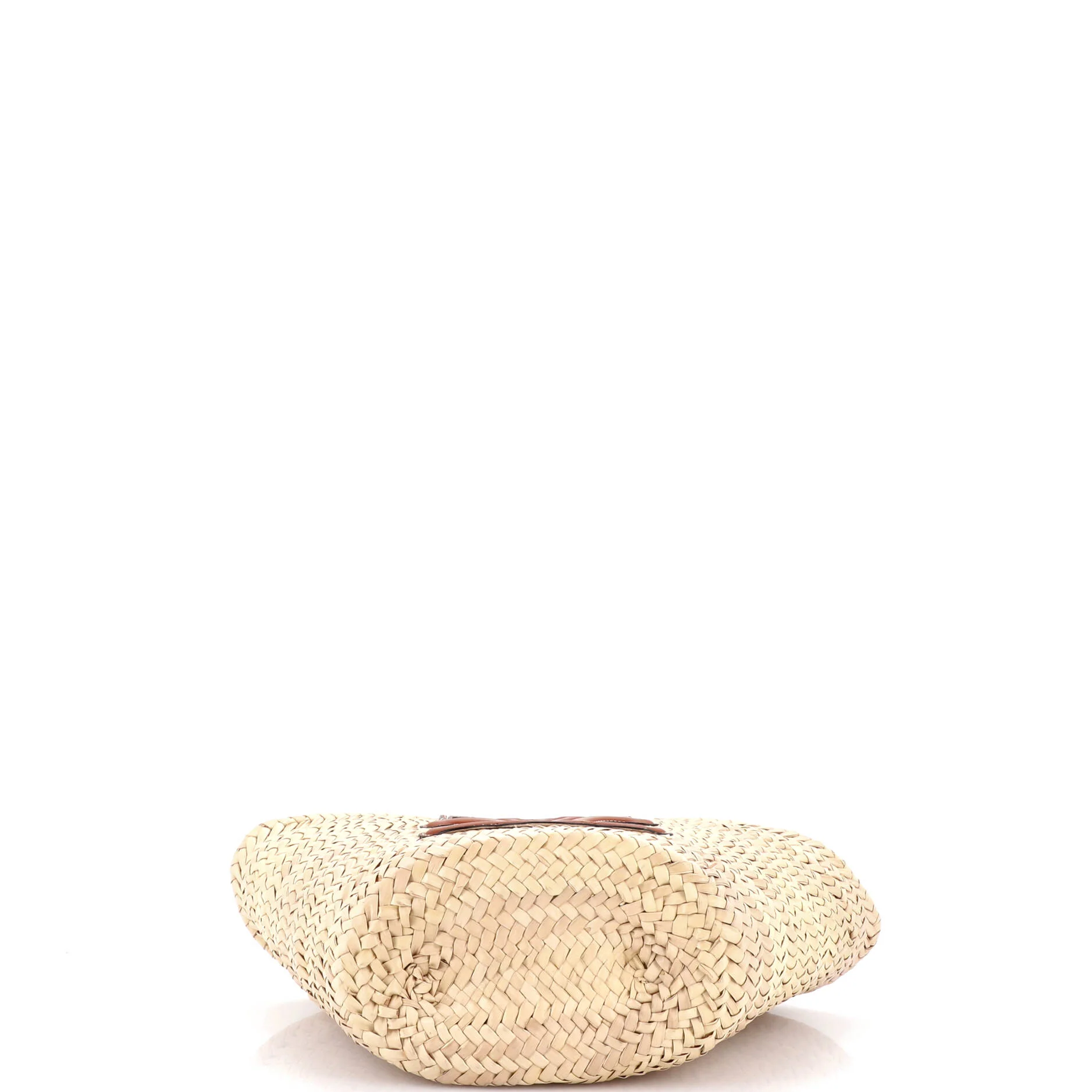 Classic Panier Basket Tote Raffia and Leather Teen - Image 4