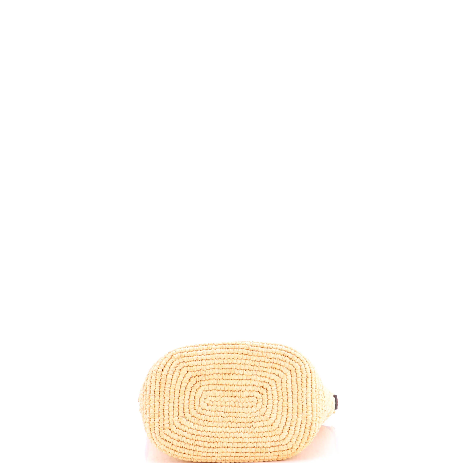 Louise Bag Raffia with Leather Small - Image 4