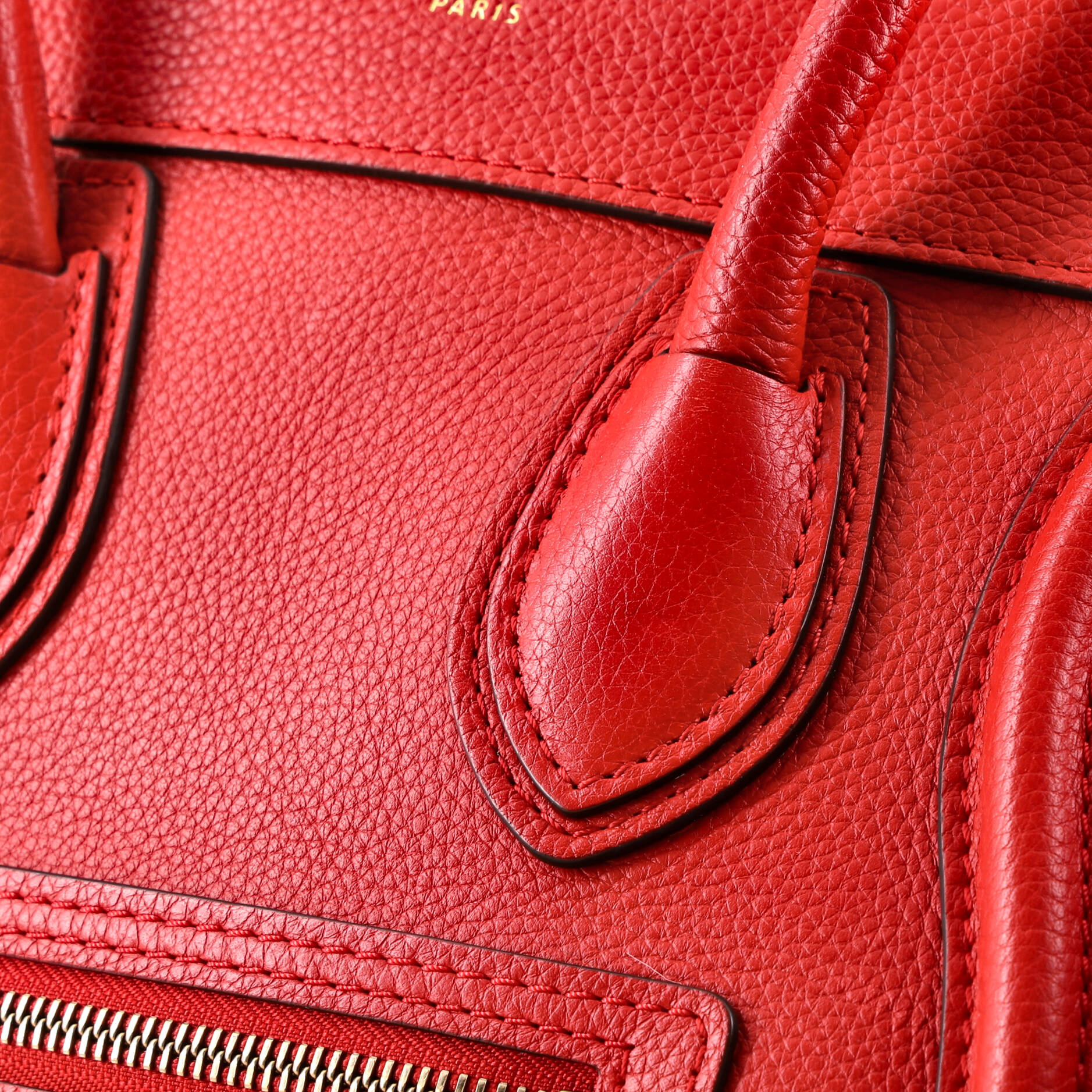 Luggage Bag Grainy Leather Micro - Image 7