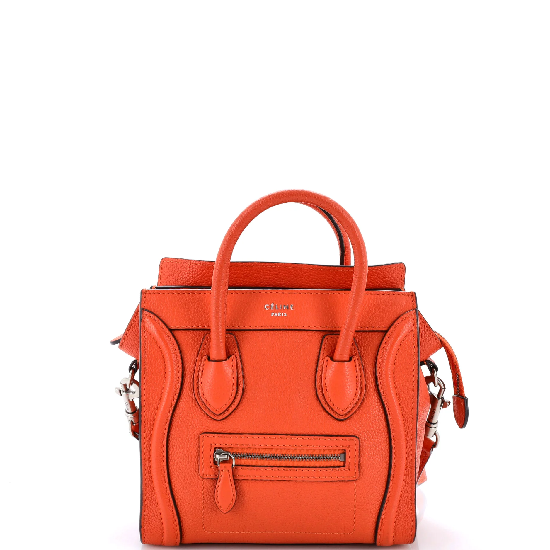 Luggage Bag Grainy Leather Nano