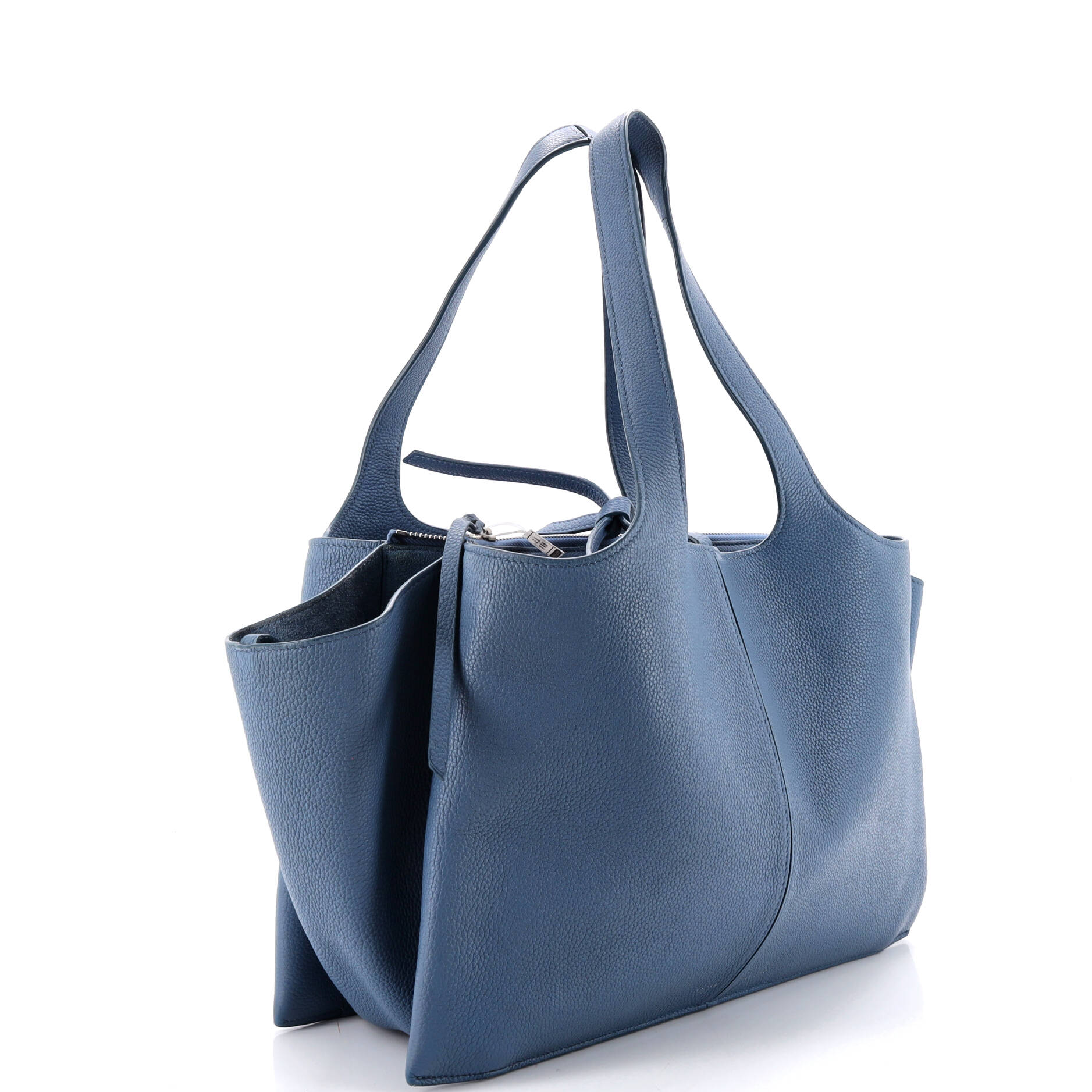 Tri-Fold Shoulder Bag Grained Calfskin Small - Image 2