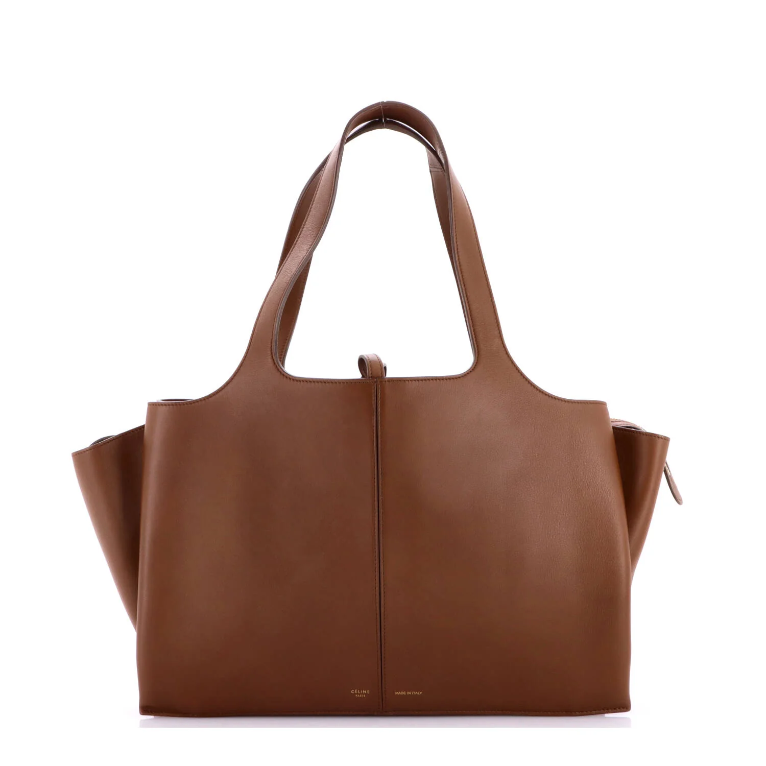 Tri-Fold Shoulder Bag Smooth Calfskin Medium