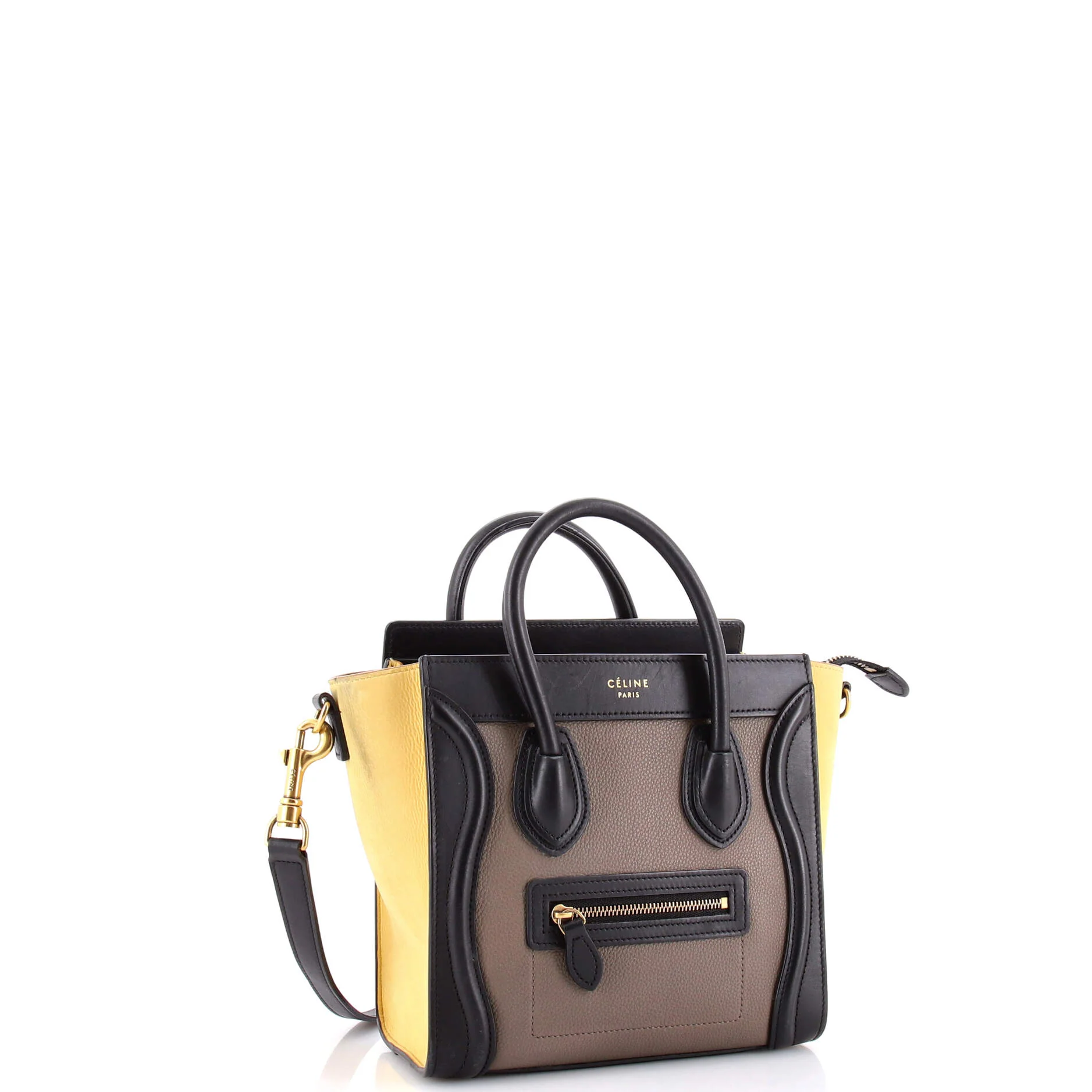 Tricolor Luggage Bag Leather Nano - Image 2