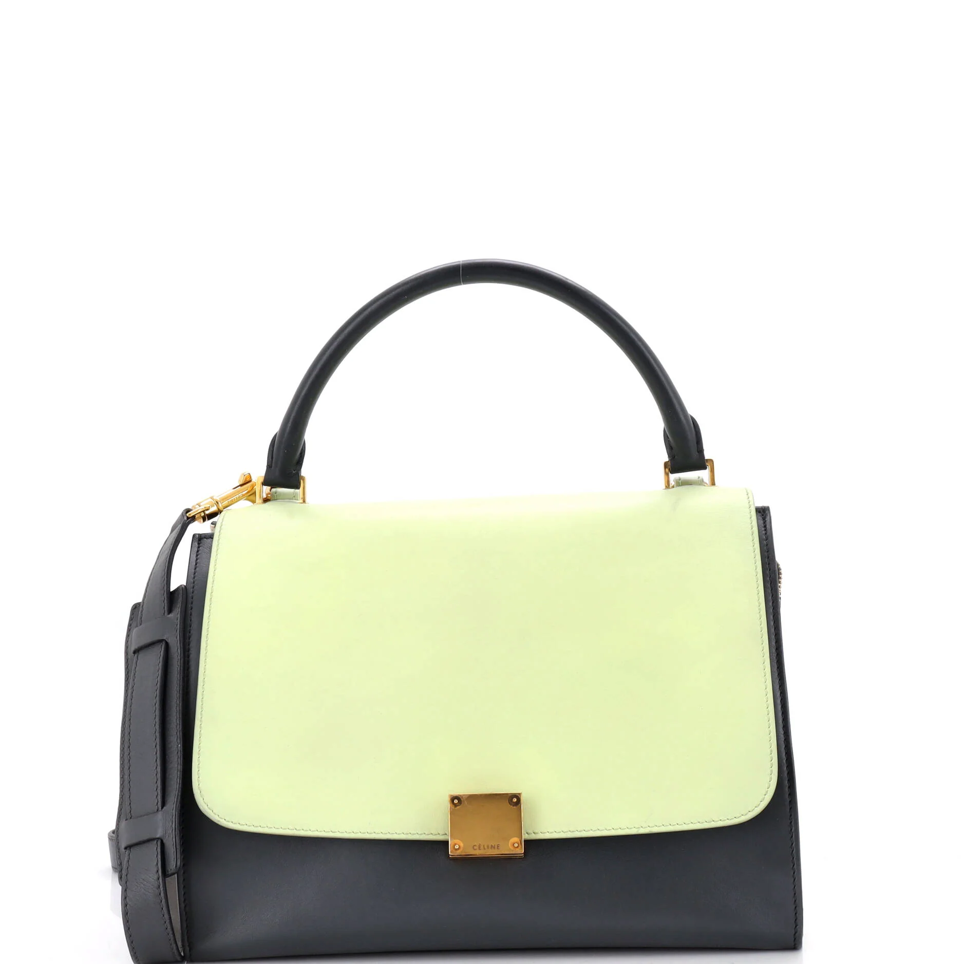 Tricolor Trapeze Bag Leather Large