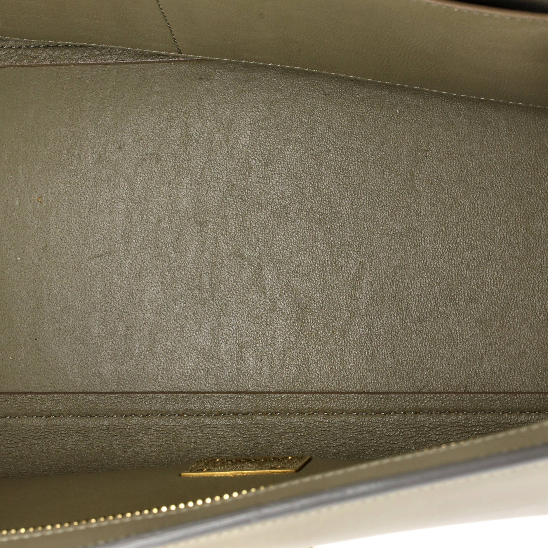 Bicolor Trapeze Bag Leather Small - Image 5