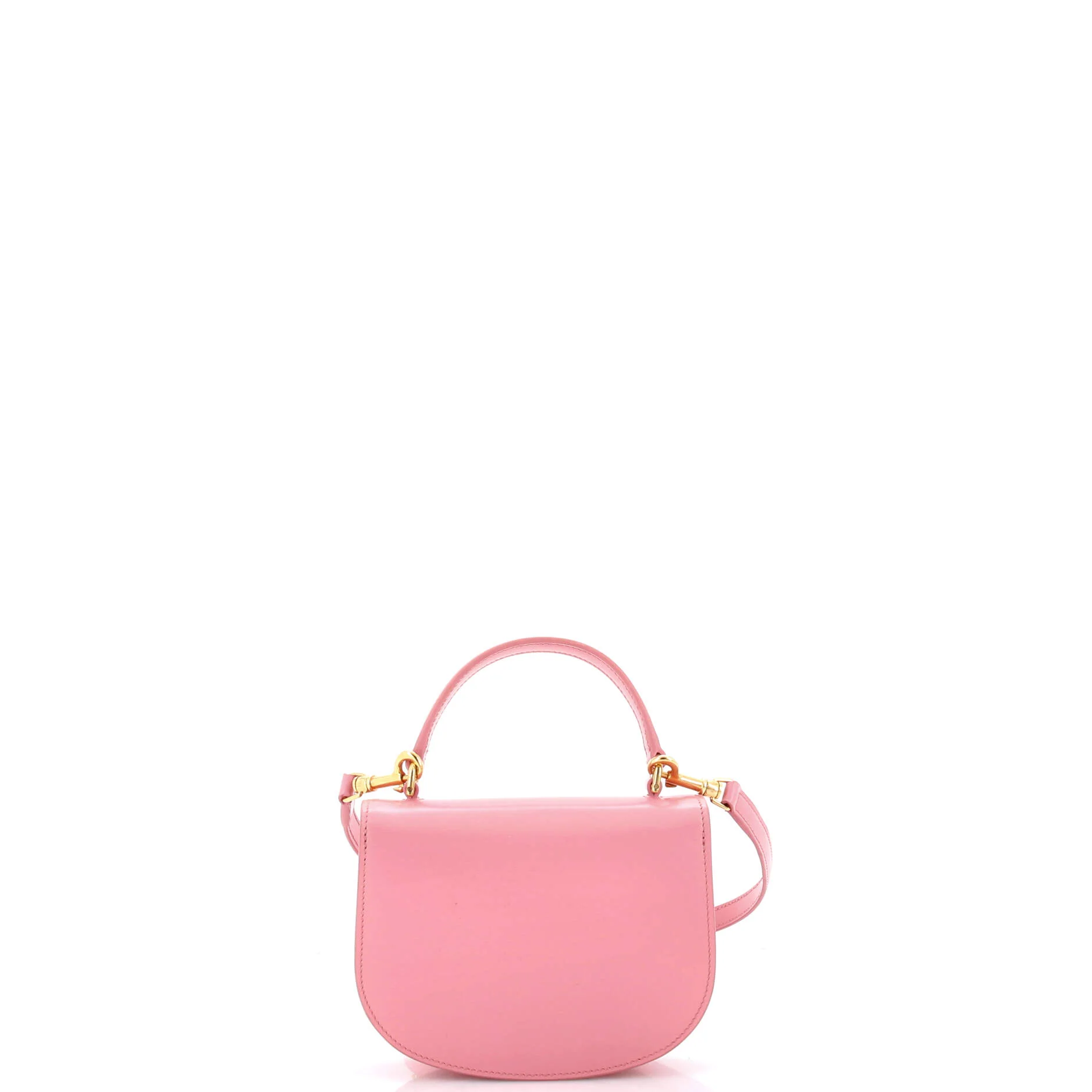 Triomphe Besace Clea Top Handle Flap Bag Leather Mini - Image 3