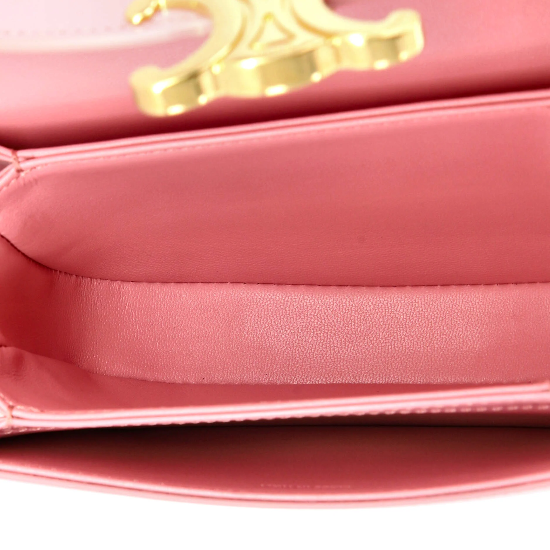 Triomphe Besace Clea Top Handle Flap Bag Leather Mini - Image 5