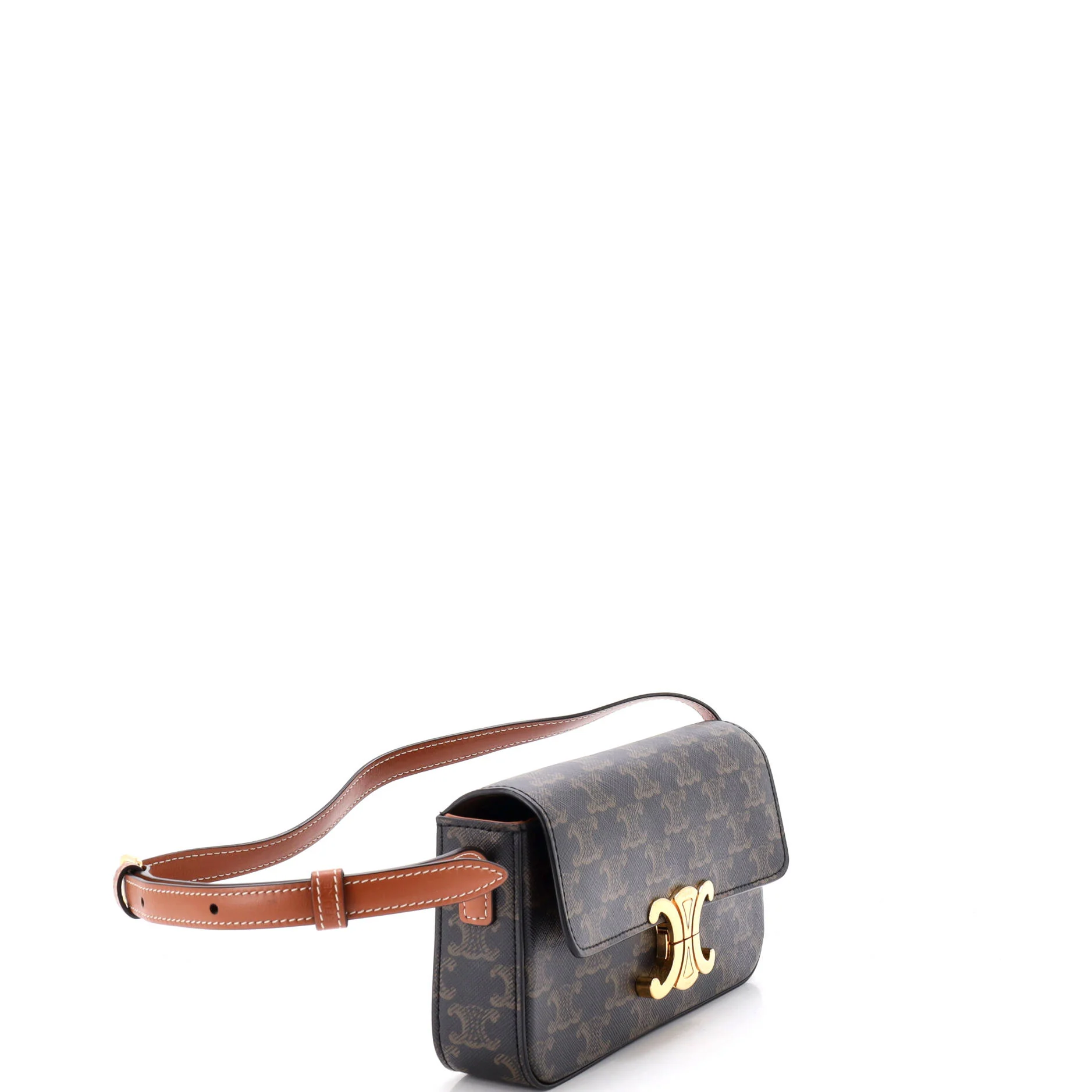 Triomphe East-West Shoulder Bag Triomphe Coated Canvas - Image 2
