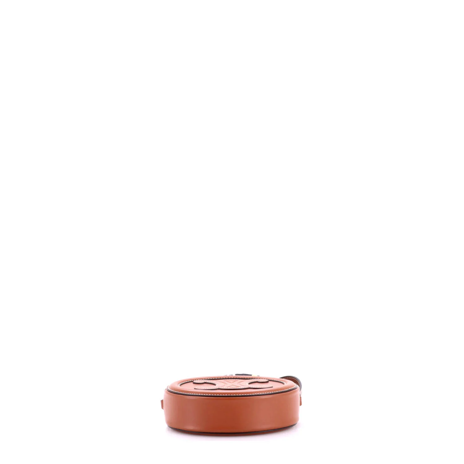 Triomphe Oval Crossbody Bag Leather Mini - Image 4