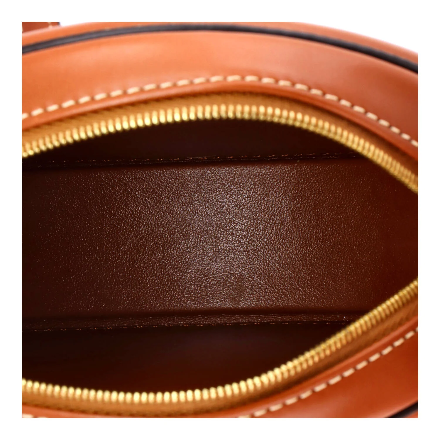Triomphe Oval Crossbody Bag Leather Mini - Image 5