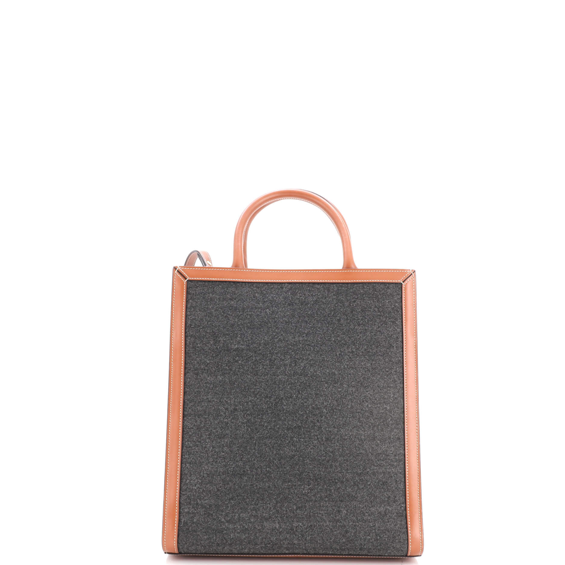 Vertical Cabas Tote Felt with Leather Small - Image 3