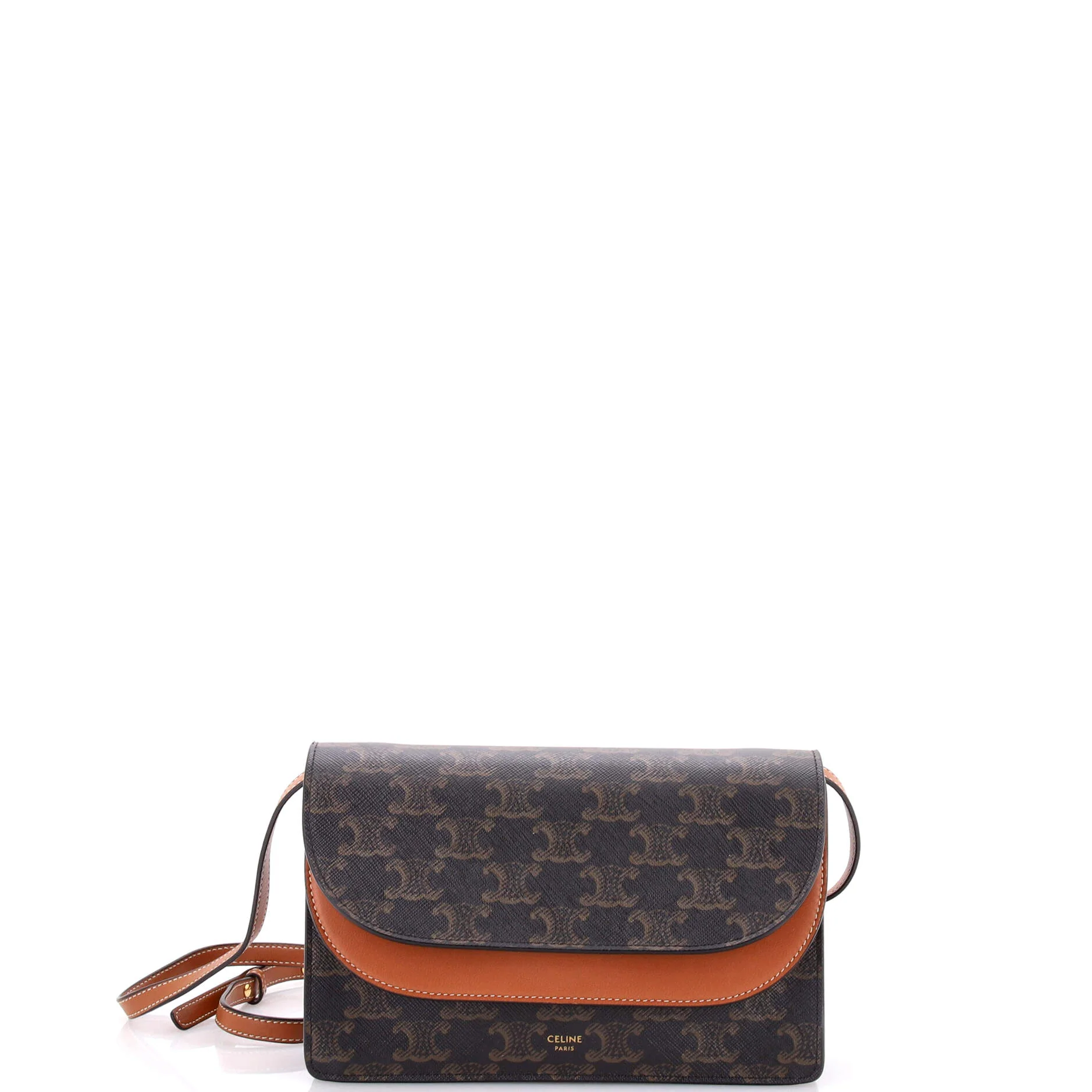 Wallet on Strap Triomphe Coated Canvas