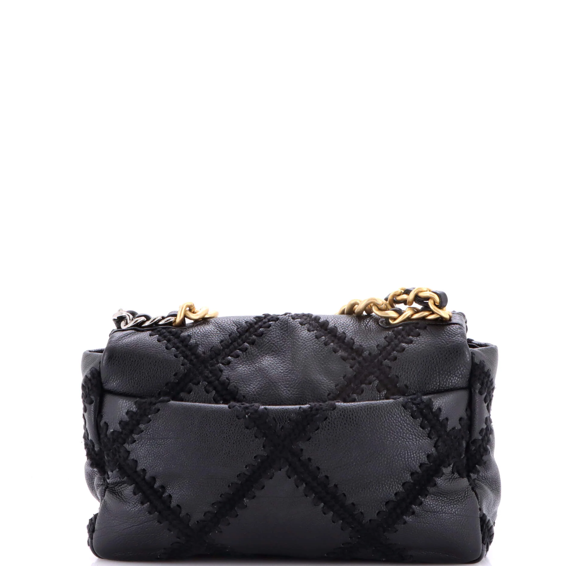 19 Flap Bag Crochet Quilted Calfskin Medium - Image 4