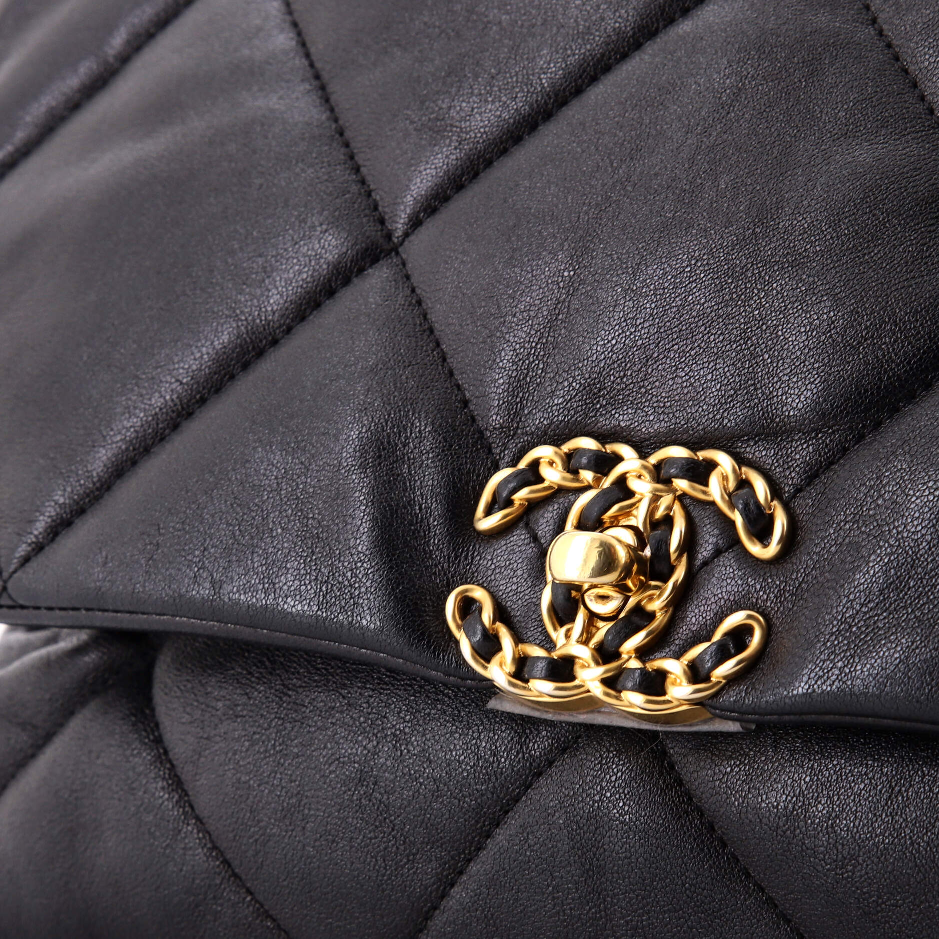 19 Flap Bag Quilted Leather Maxi - Image 8