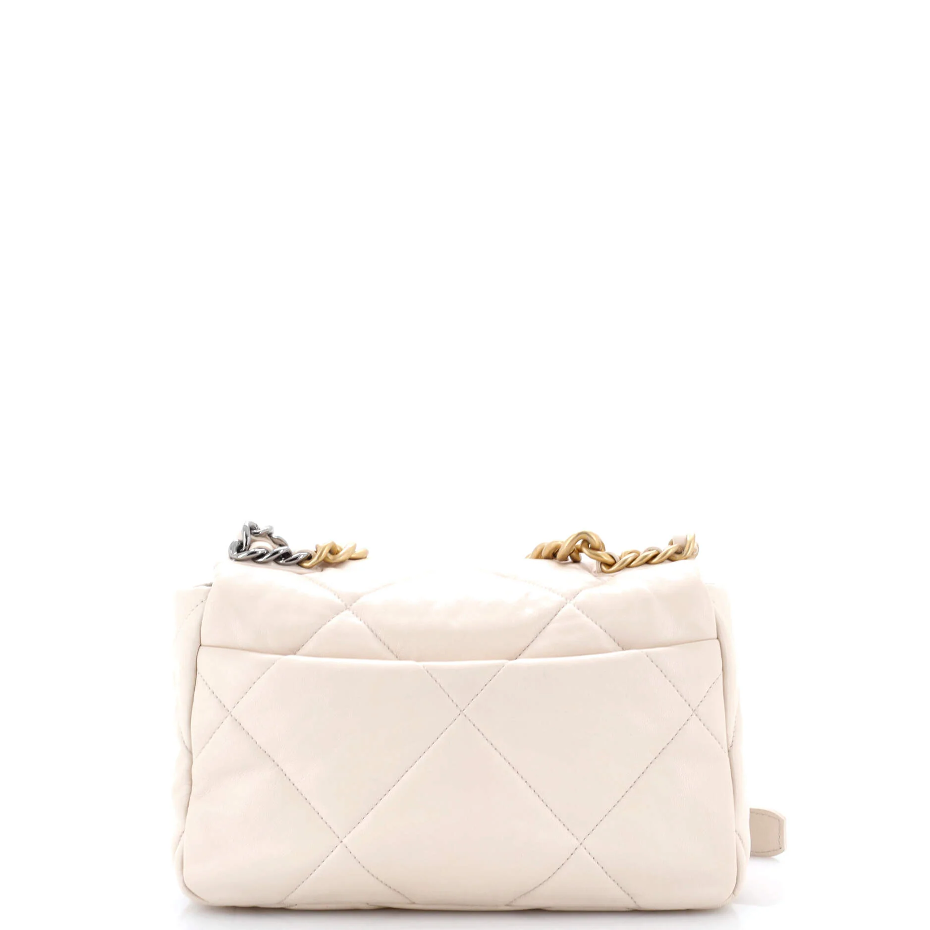 19 Flap Bag Quilted Leather Medium - Image 3