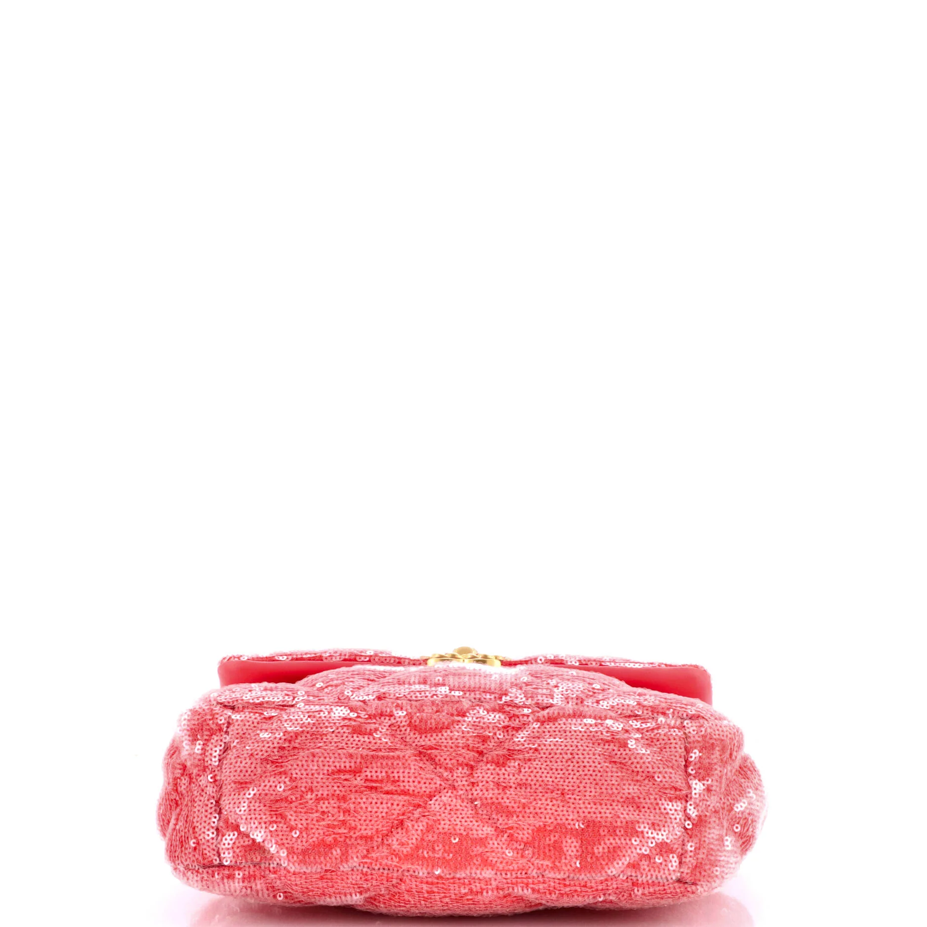 19 Flap Bag Quilted Sequins Medium - Image 5